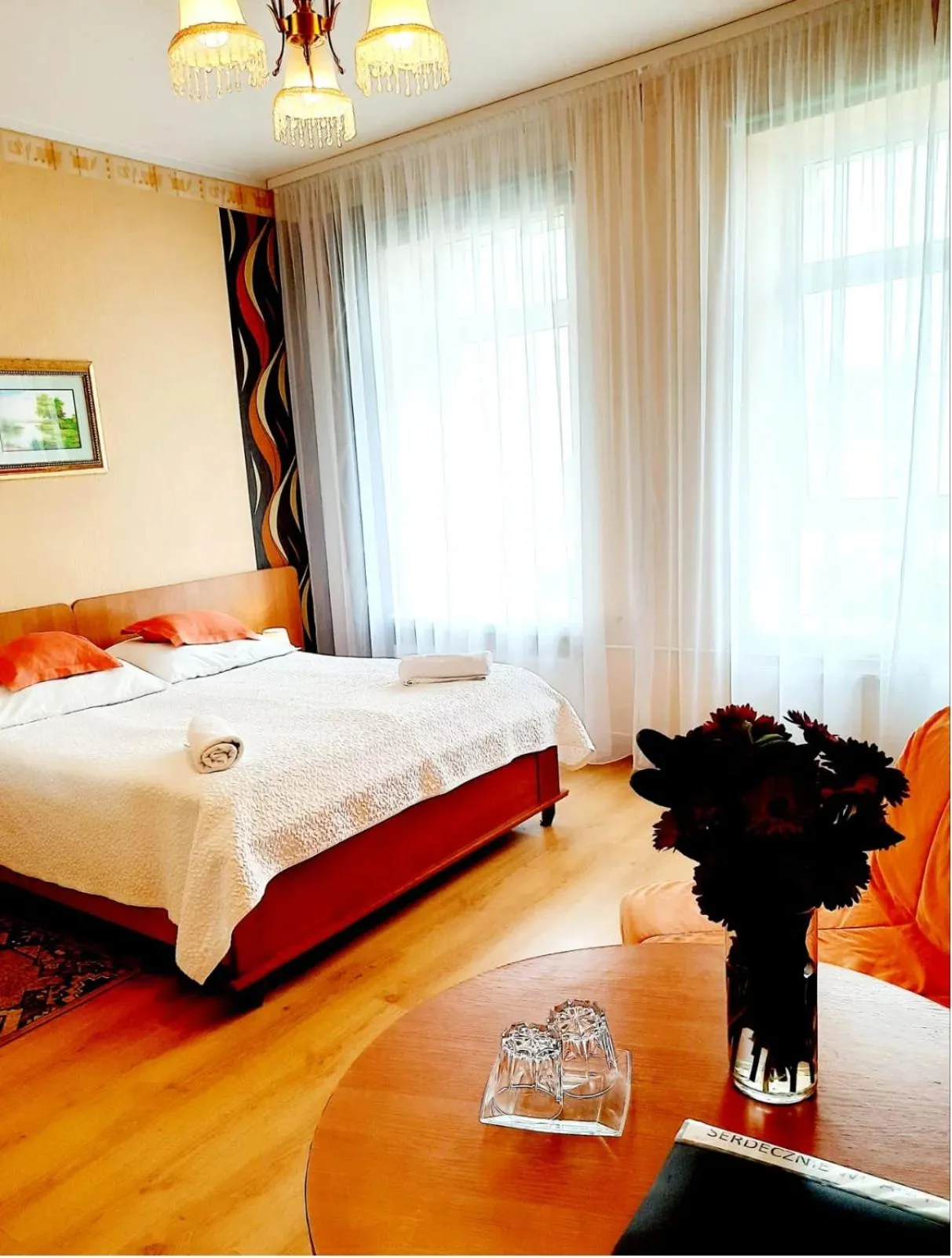 Bed in Hotel Bursztyn