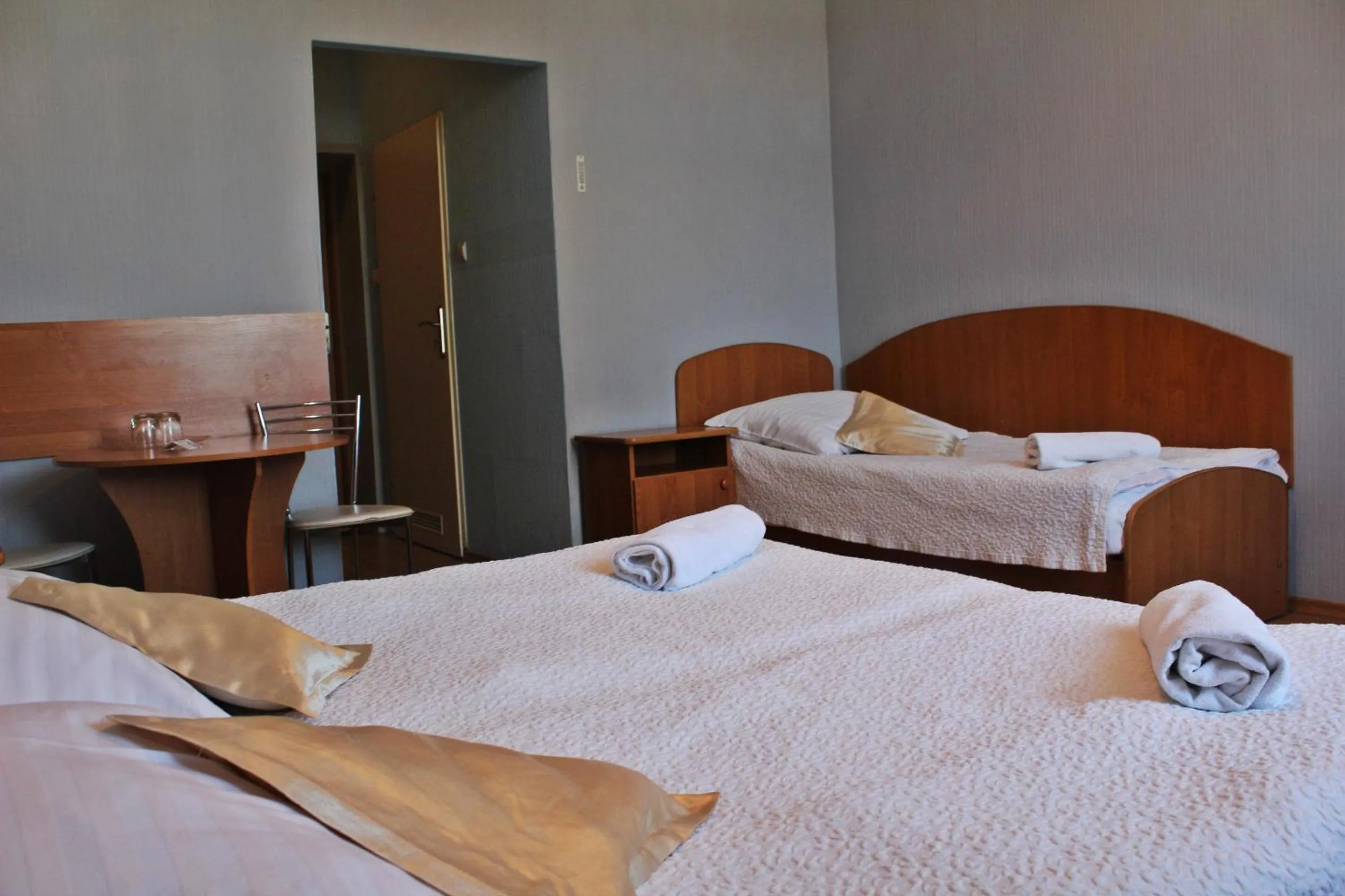 Bed in Hotel Bursztyn