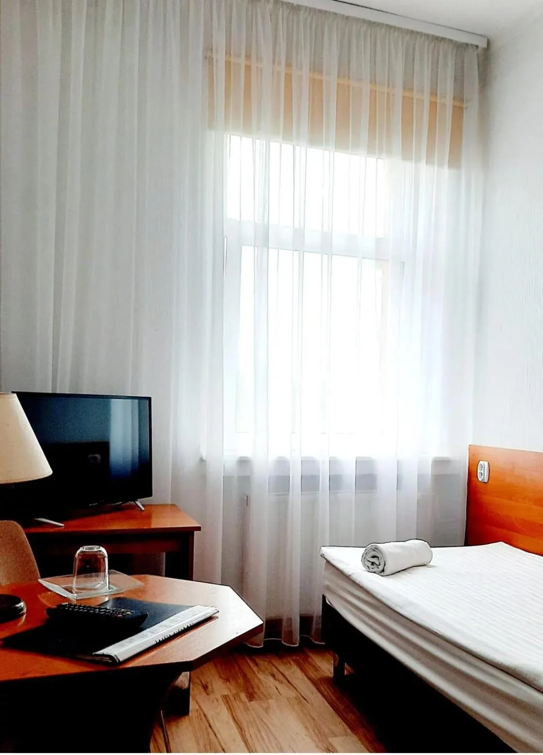 Bed in Hotel Bursztyn