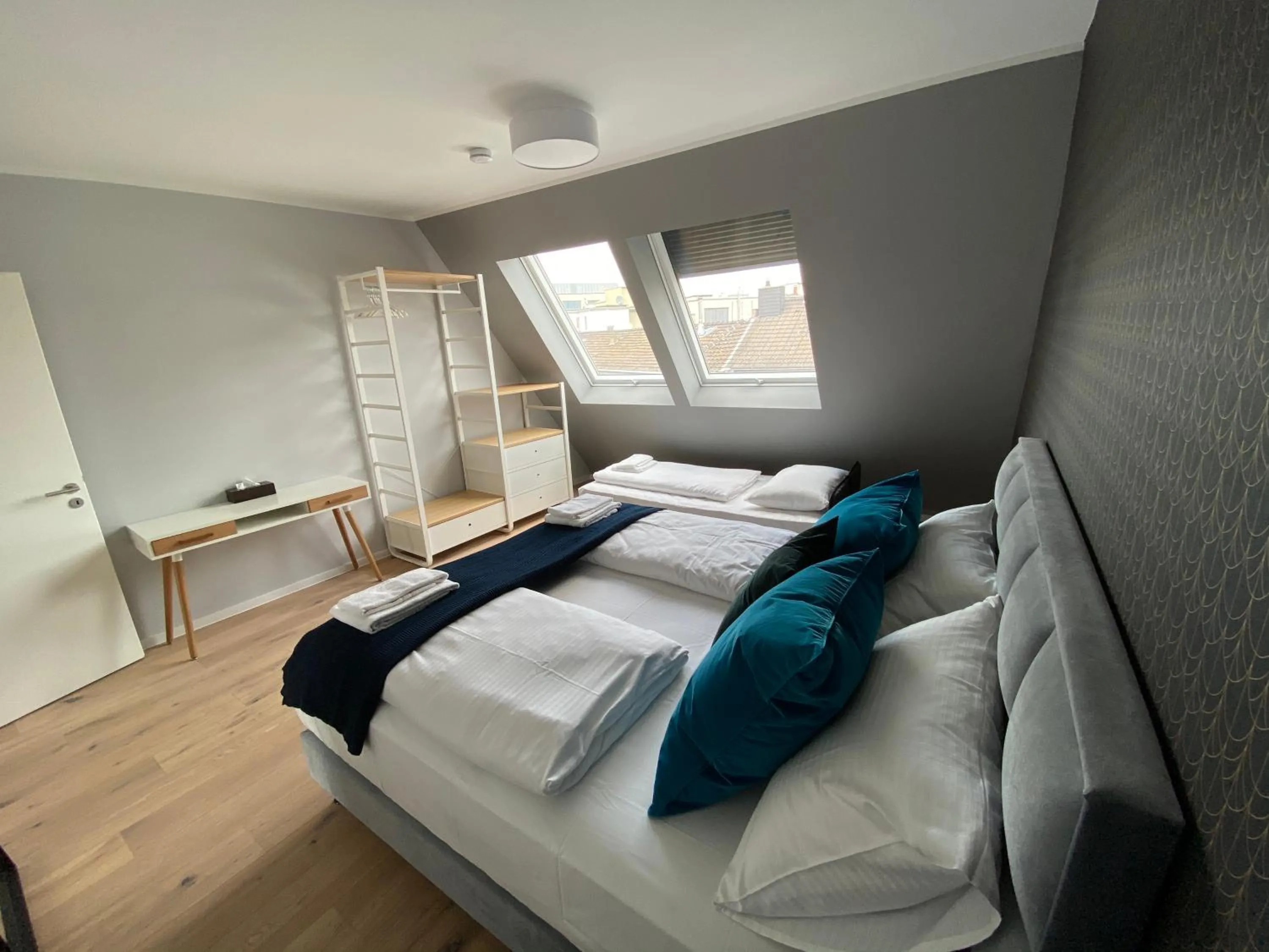 Bed in Sleep Inn Düsseldorf Suites