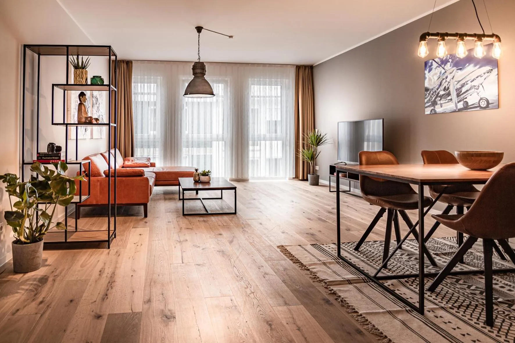 Living room in Sleep Inn Düsseldorf Suites