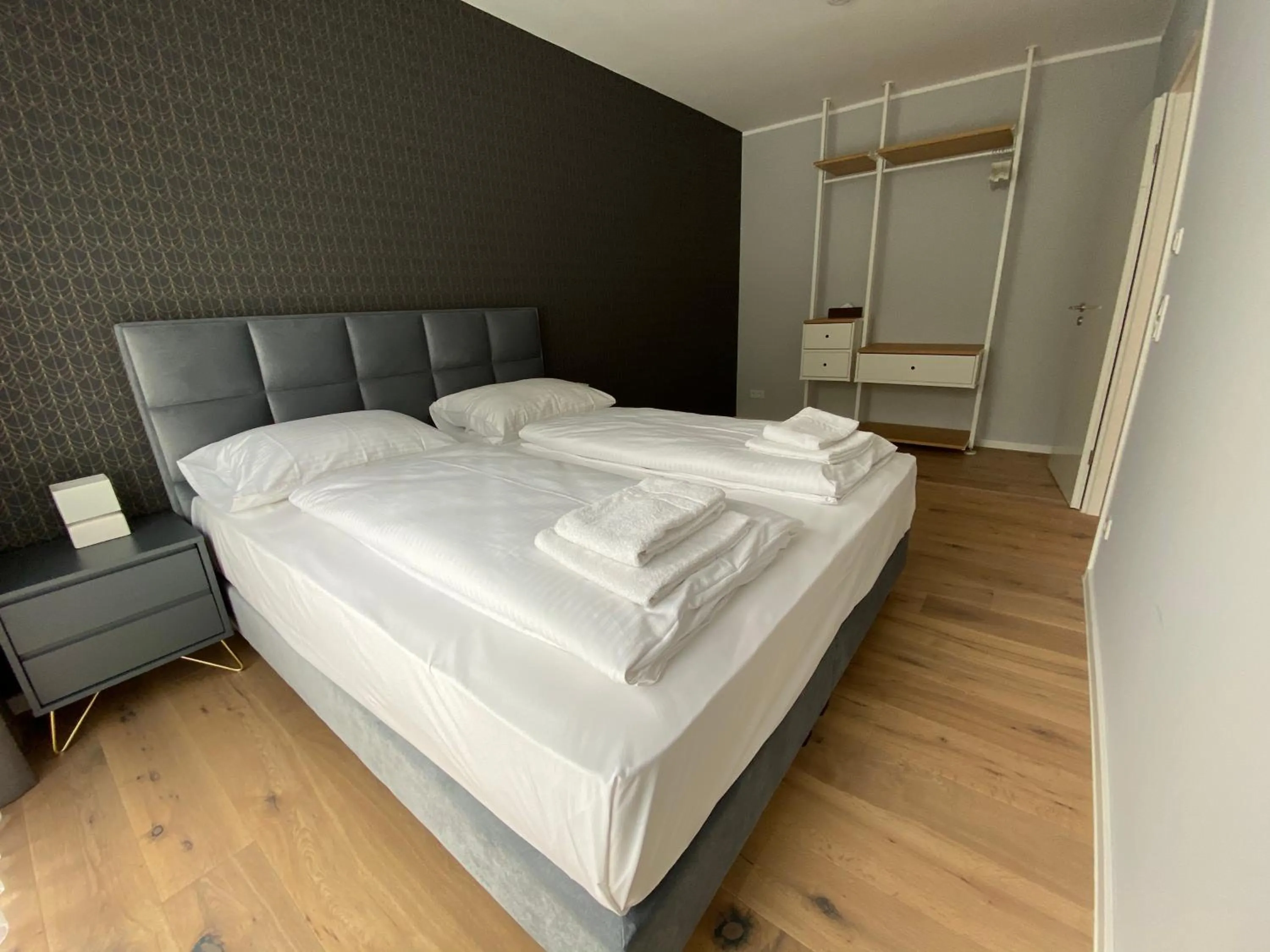 Bed in Sleep Inn Düsseldorf Suites