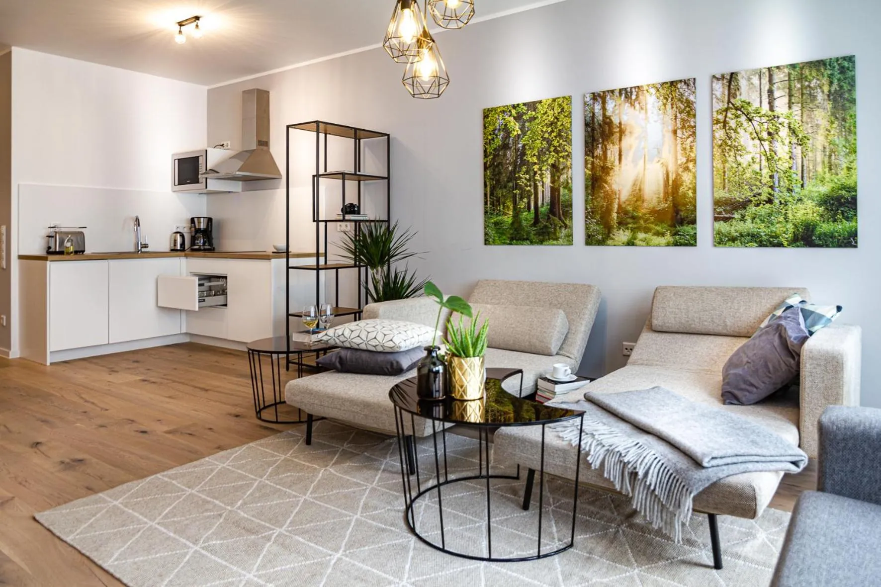 Living room in Sleep Inn Düsseldorf Suites