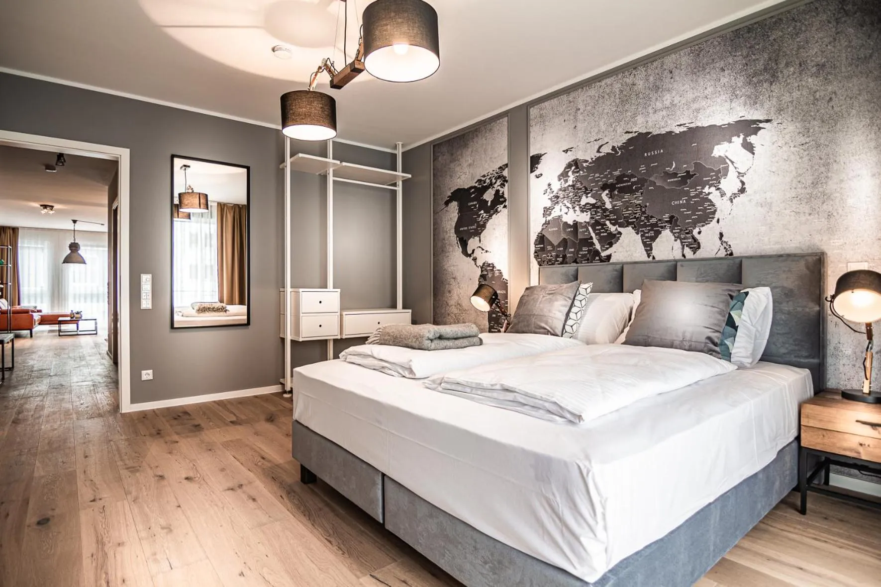 Bed in Sleep Inn Düsseldorf Suites