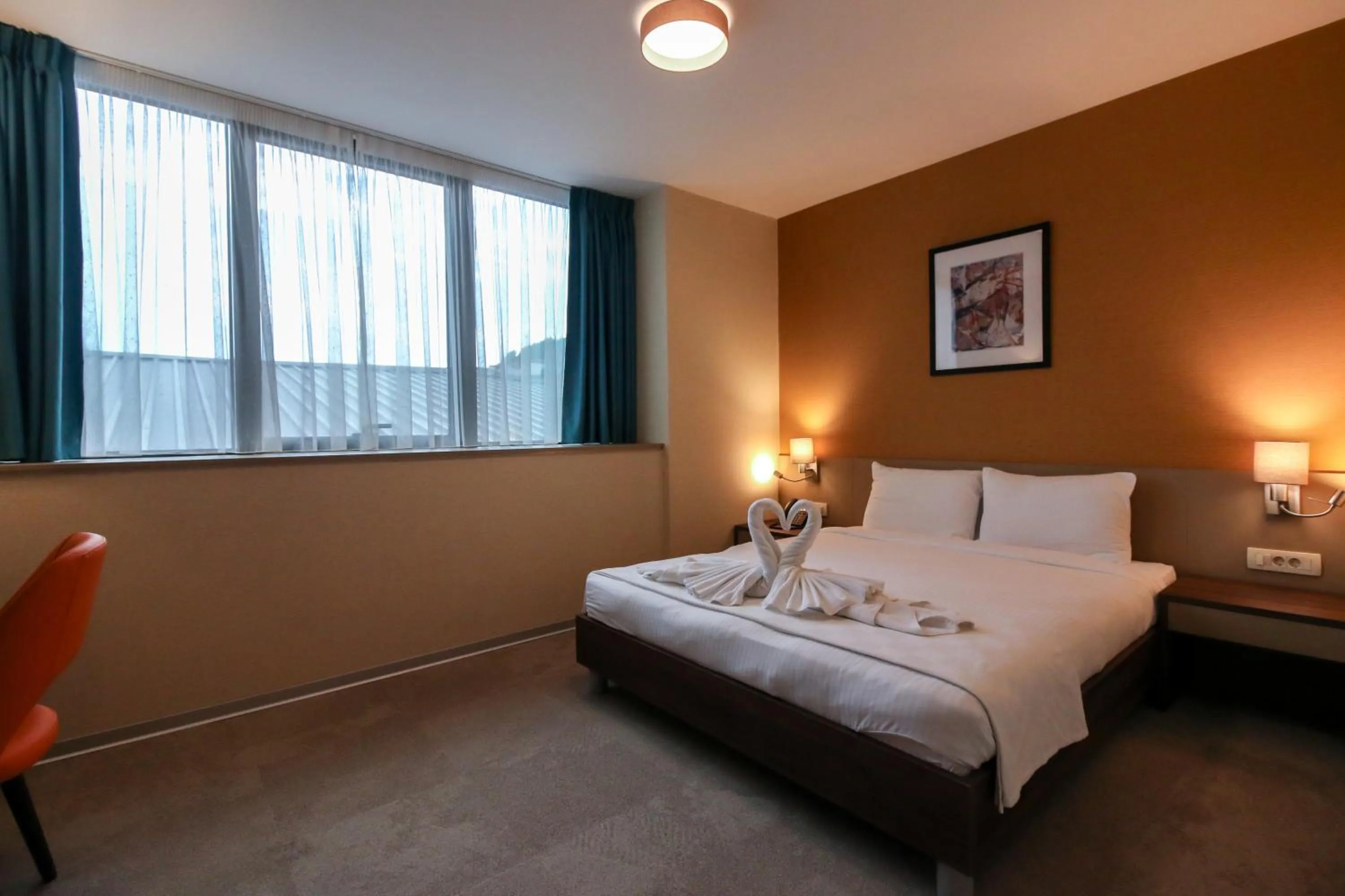 Bed in Sky Corner Hotel