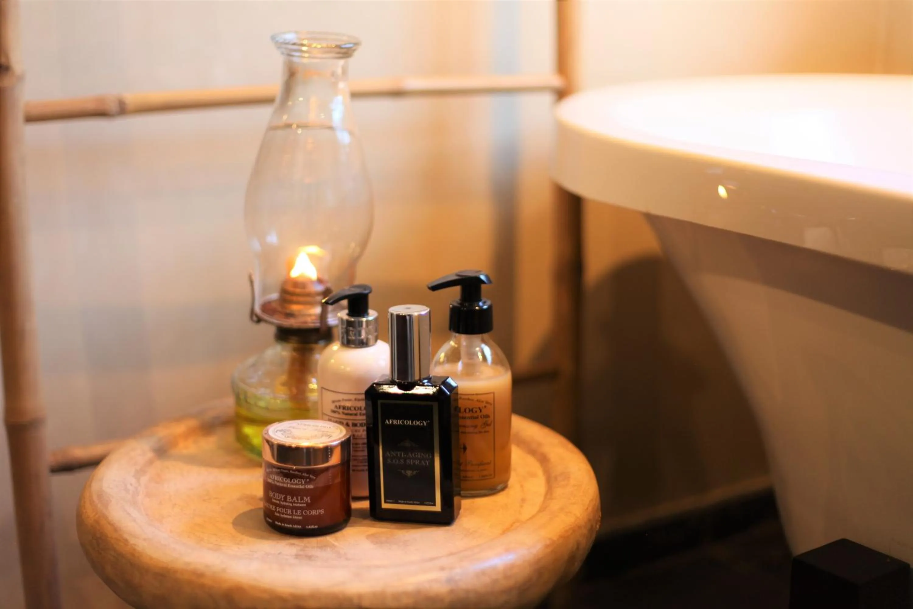 Bathroom in Ivory Wilderness River Rock Lodge
