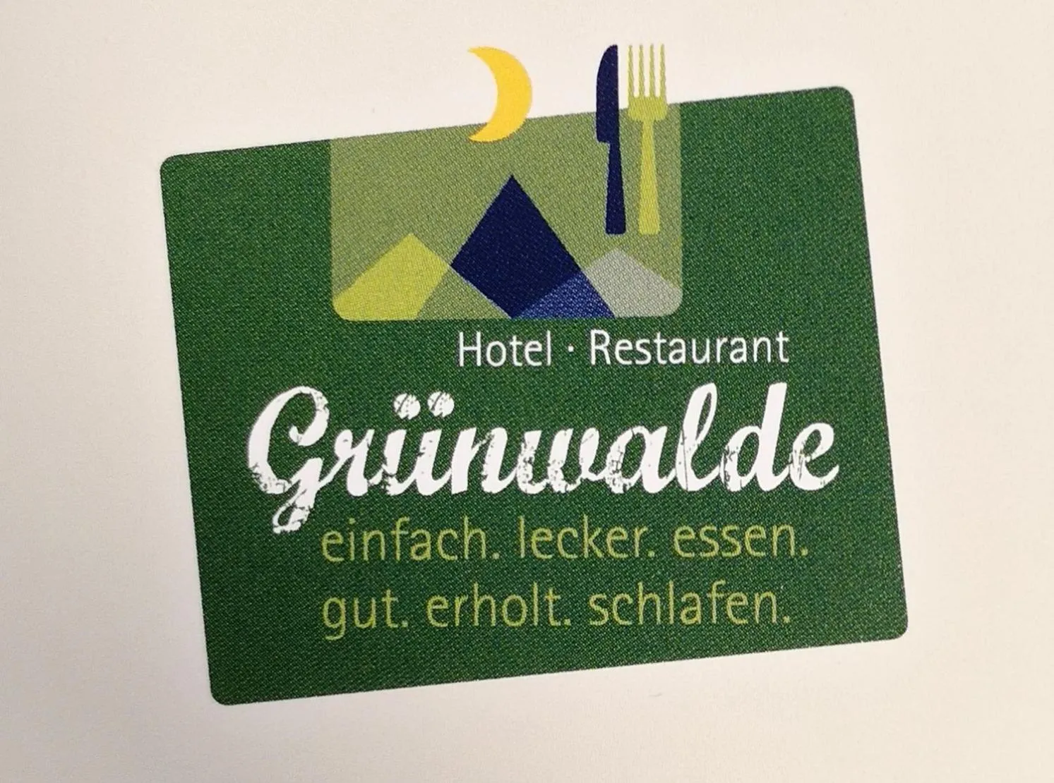 Logo/Certificate/Sign in Hotel Grünwalde