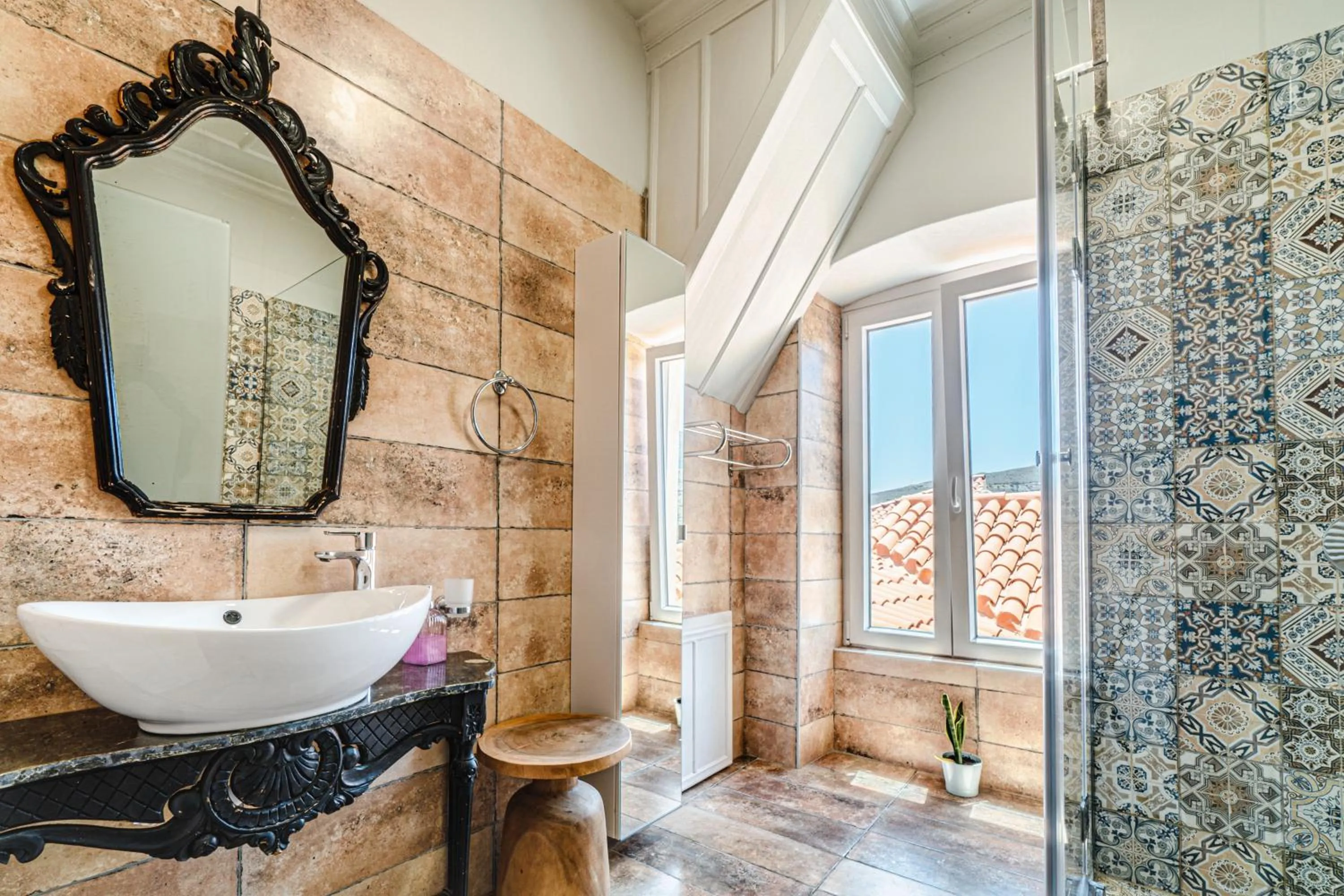 Bathroom in Castel Abaso Boutique Apartments by Explore Andros