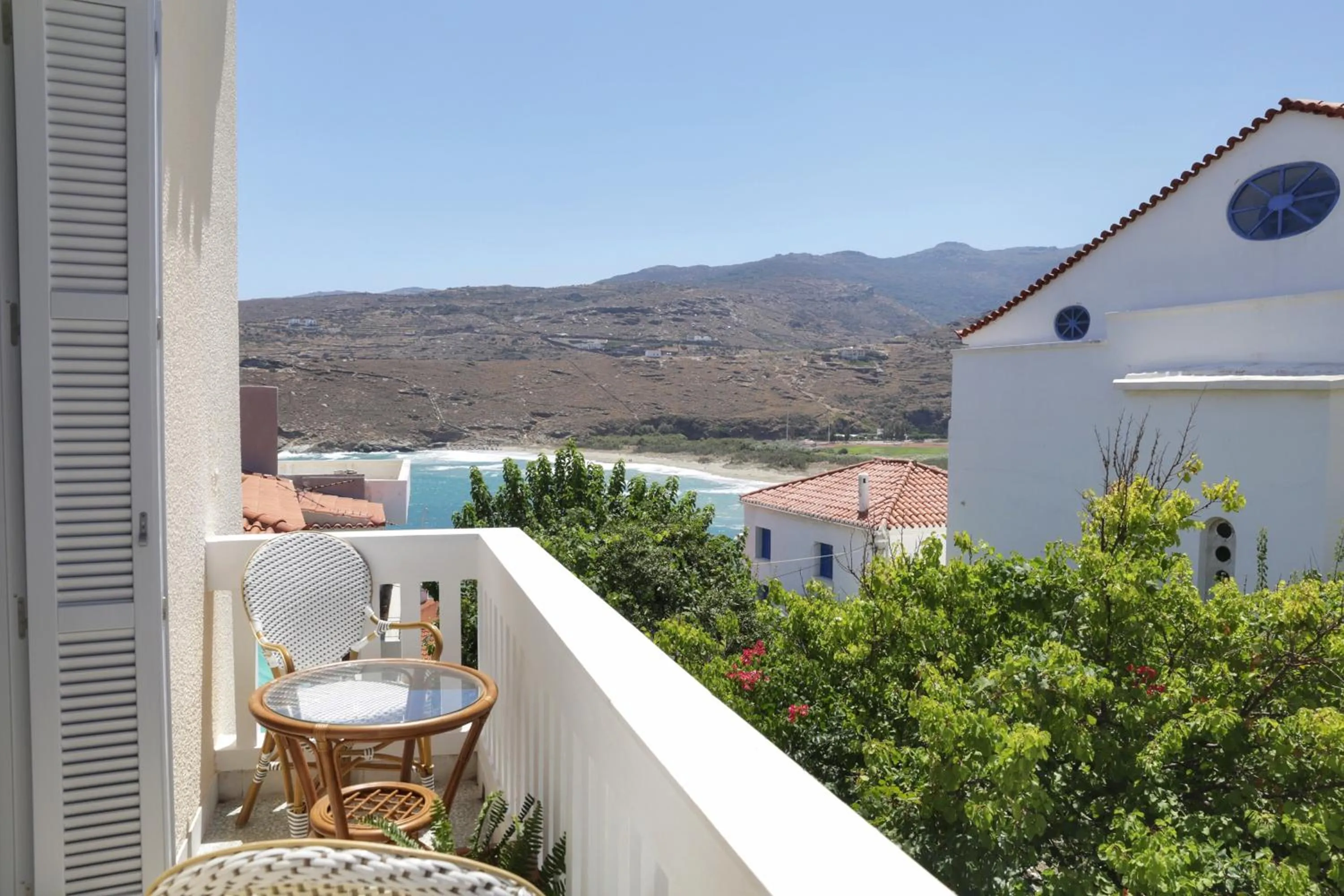 Balcony/Terrace in Castel Abaso Boutique Apartments by Explore Andros