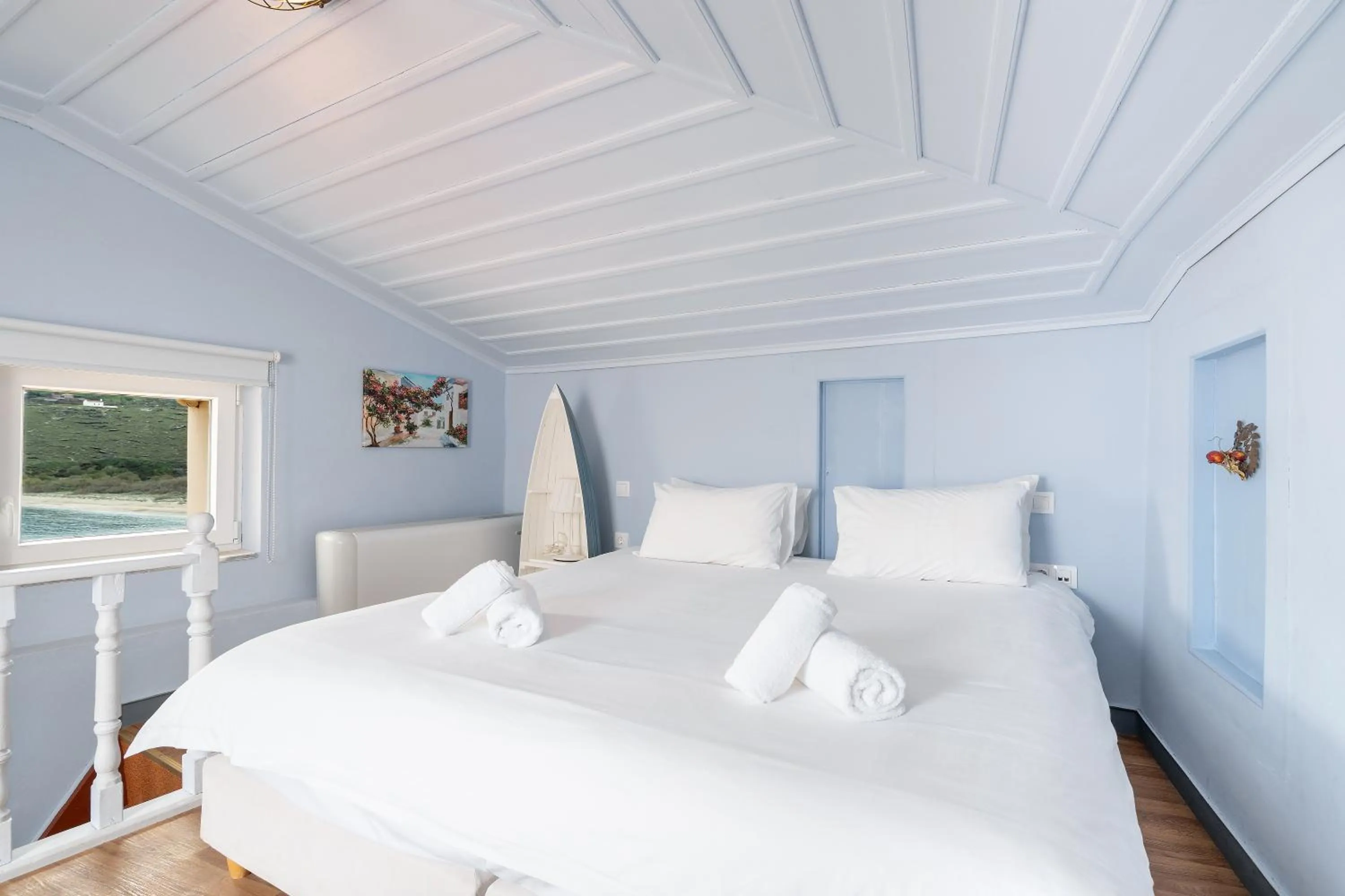 Bedroom, Bed in Castel Abaso Boutique Apartments by Explore Andros