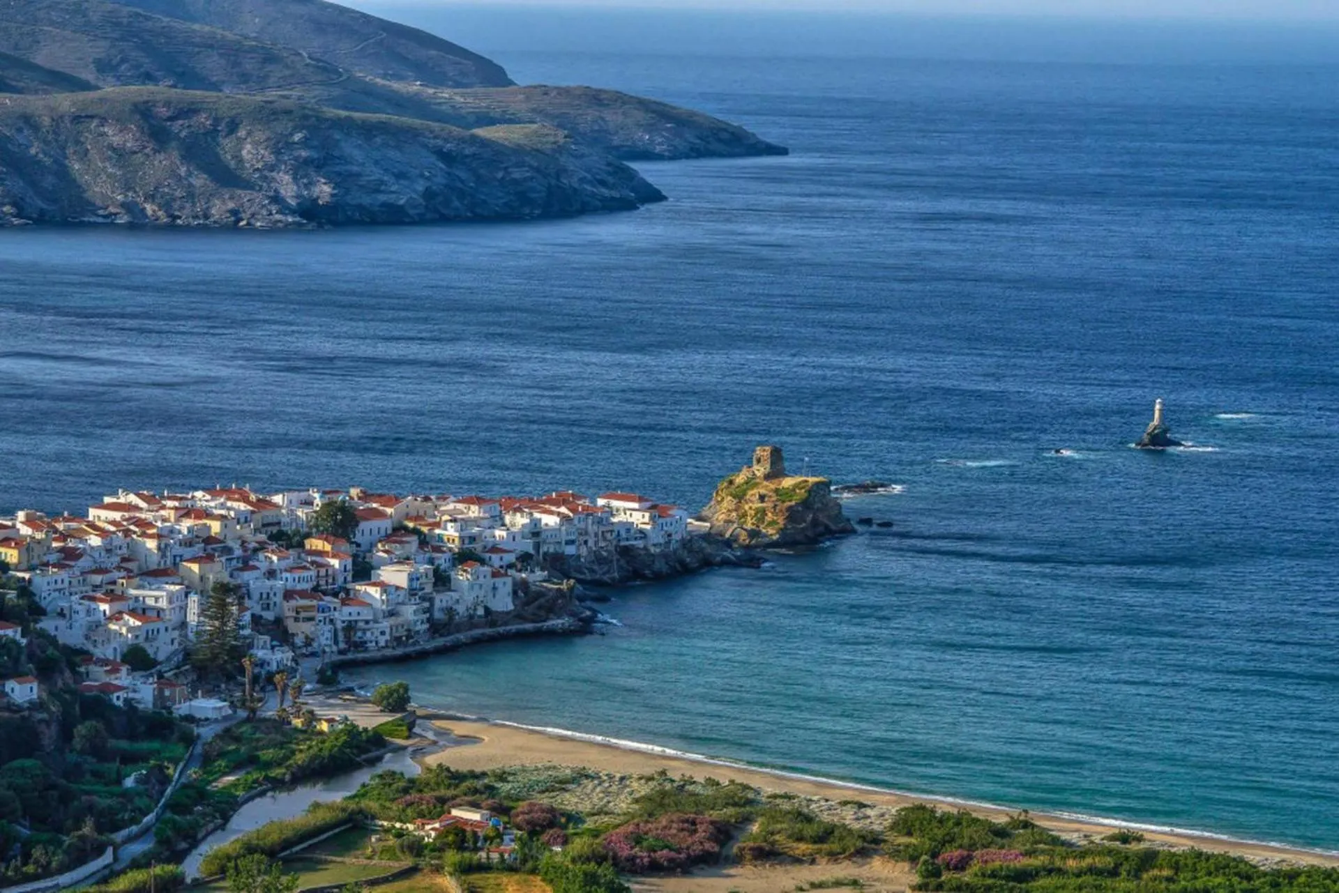 Natural landscape in Castel Abaso Boutique Apartments by Explore Andros