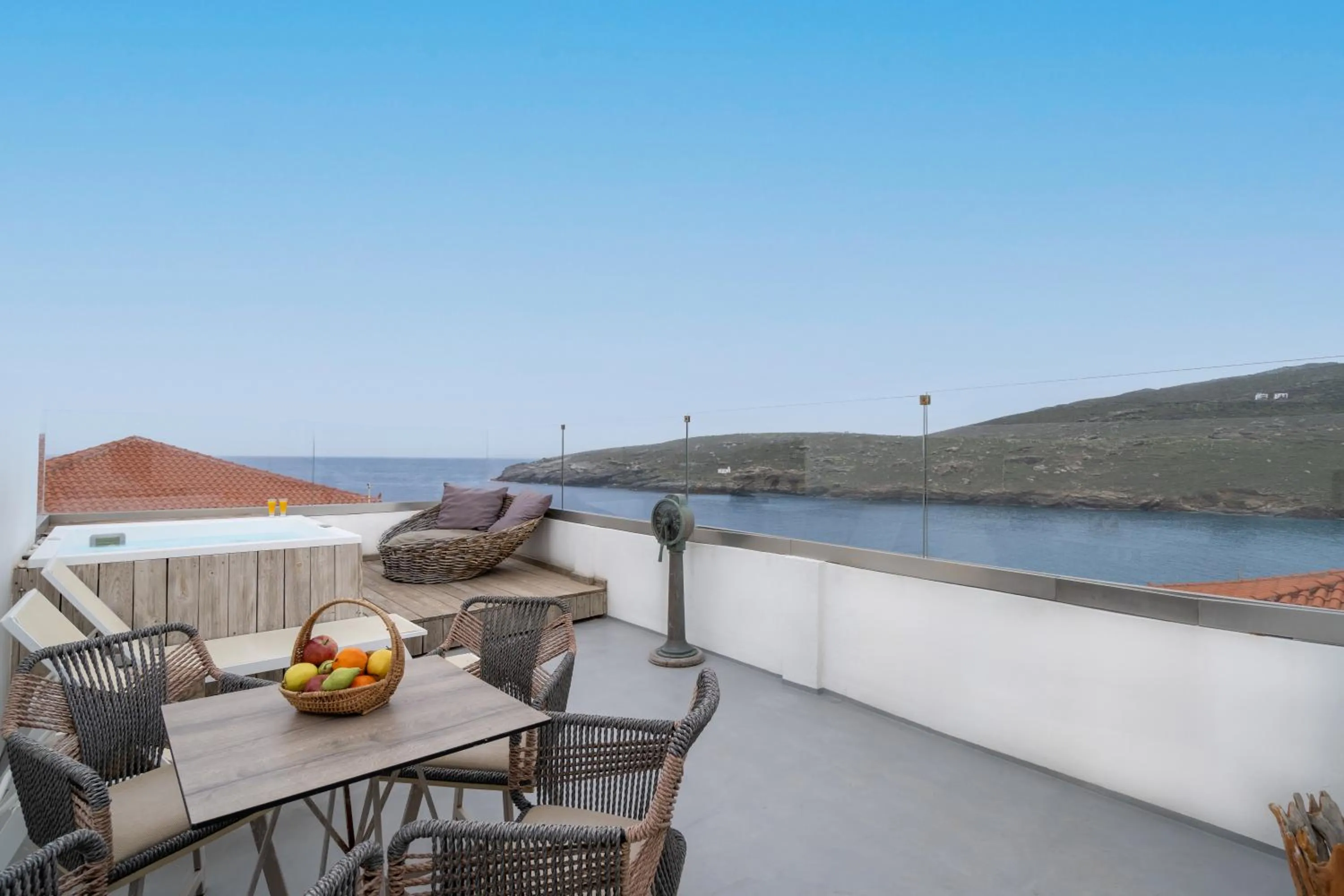 Patio in Castel Abaso Boutique Apartments by Explore Andros
