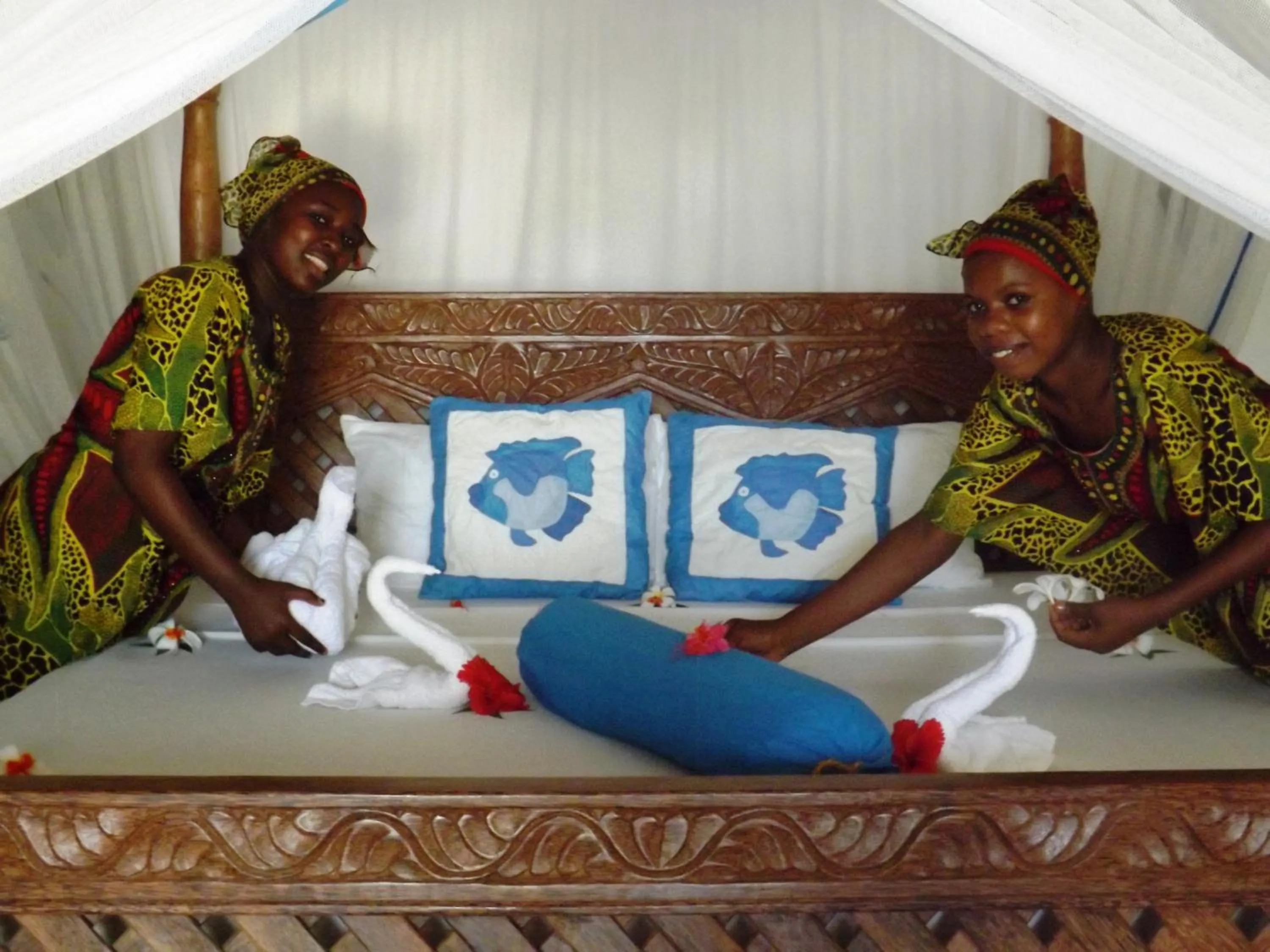 Bed in Karamba Eco Boutique Hotel