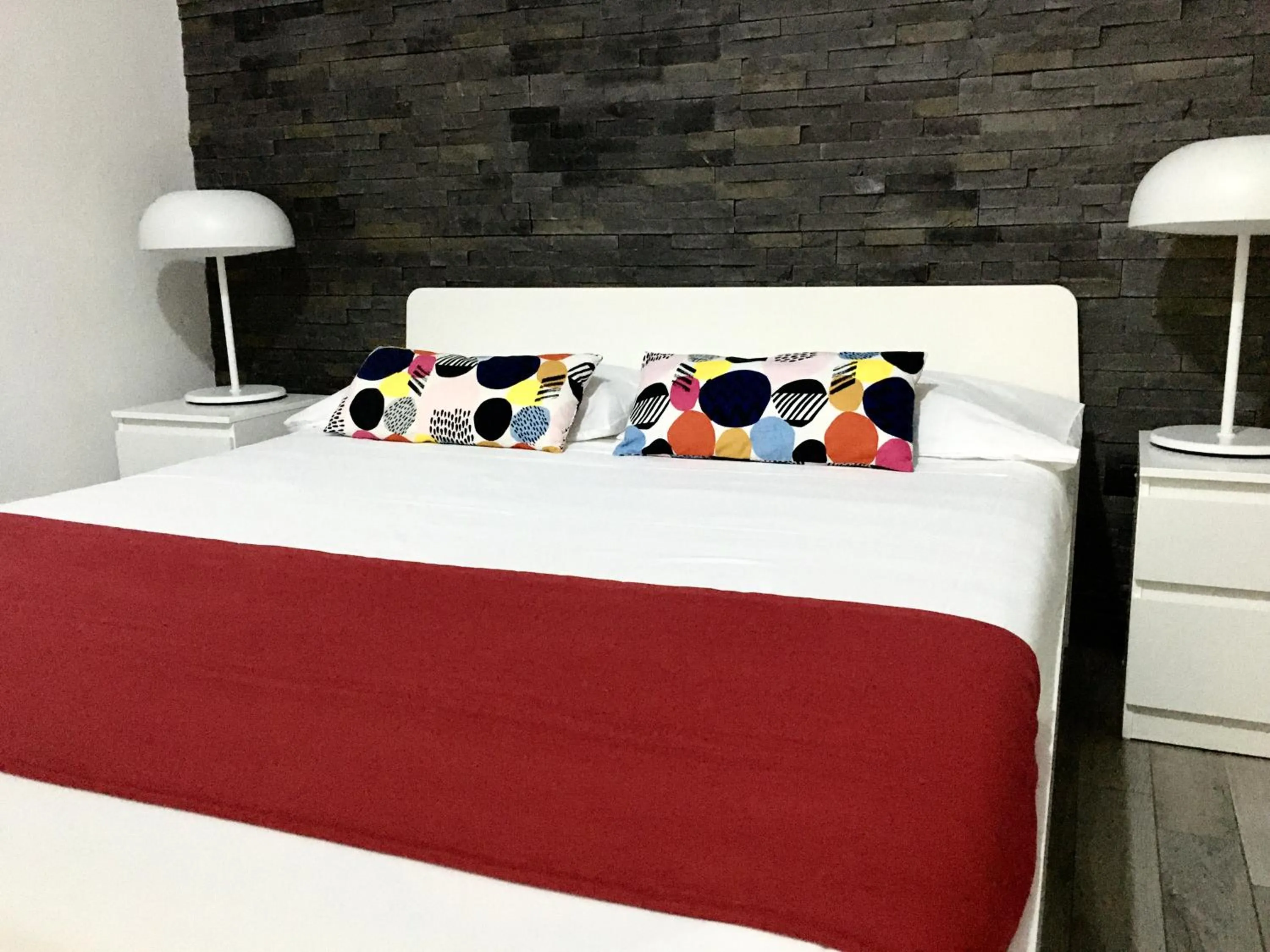 Bed in FRANZ GUEST HOUSE