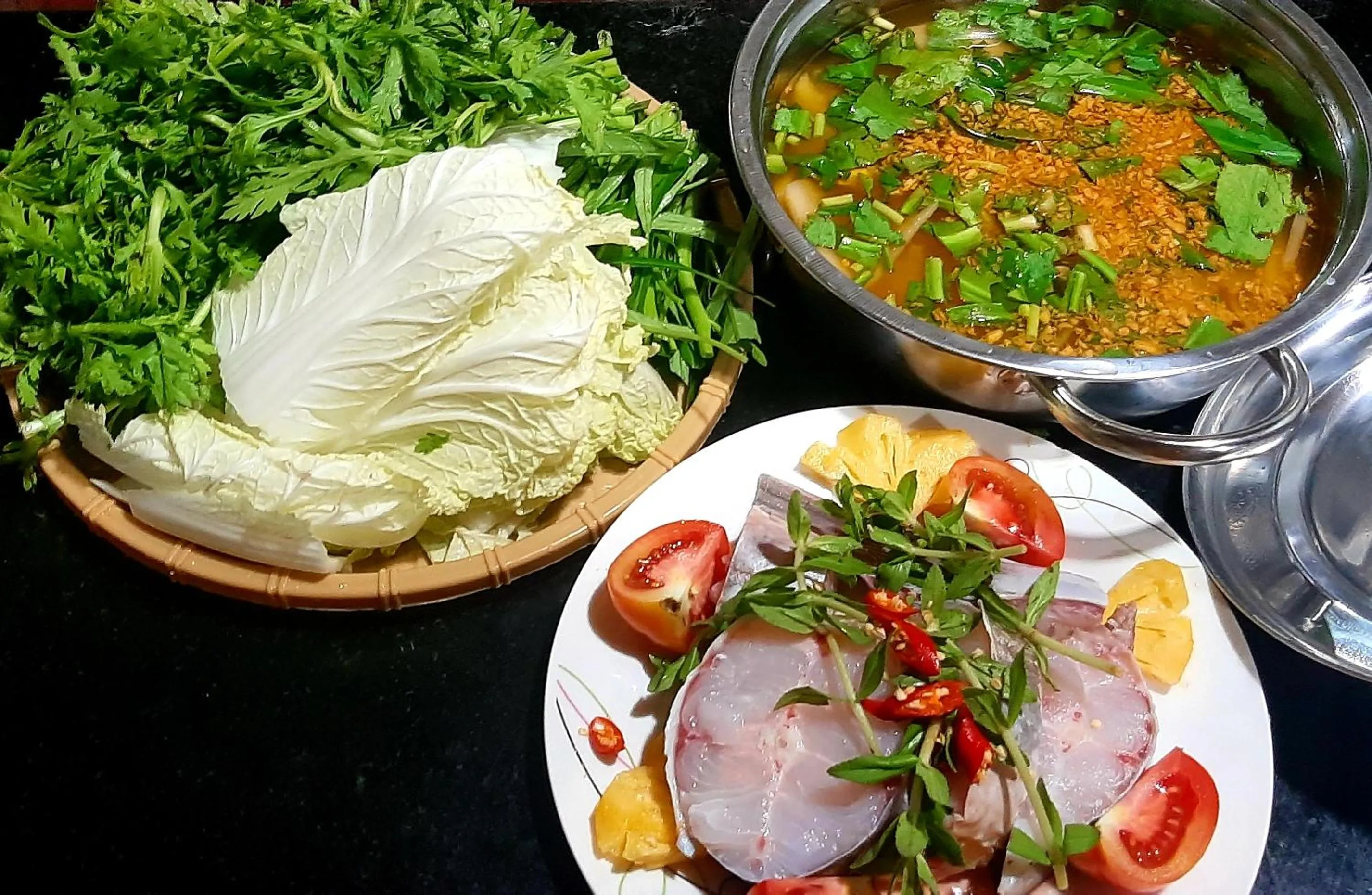 Lunch in Green Bamboo Lodge Resort