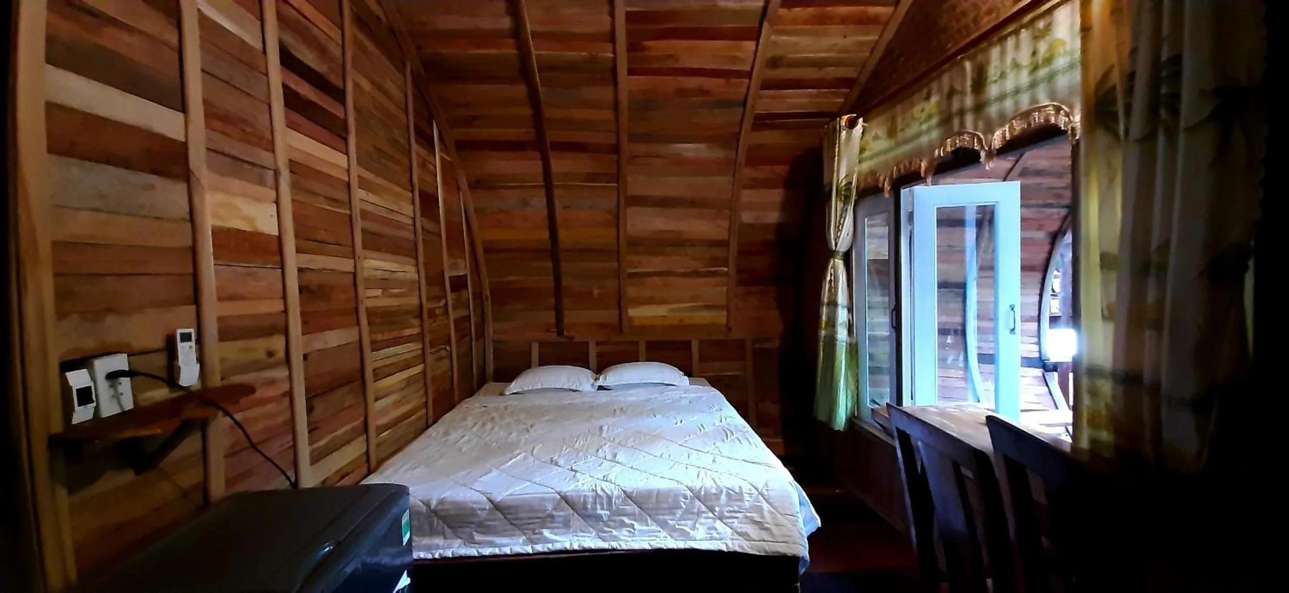 Bed in Green Bamboo Lodge Resort