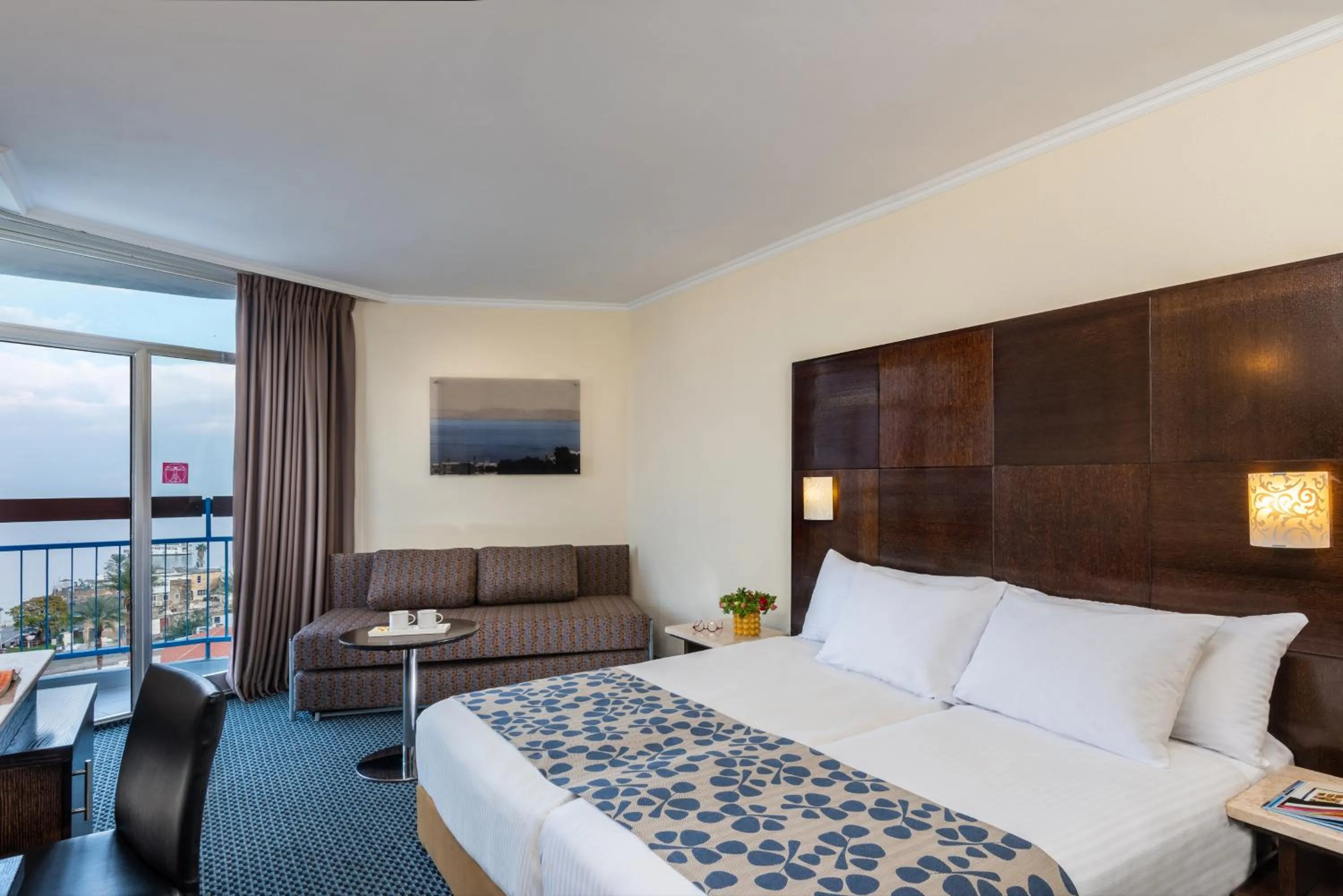 Seating area, Bed in Leonardo Club Tiberias - All Inclusive