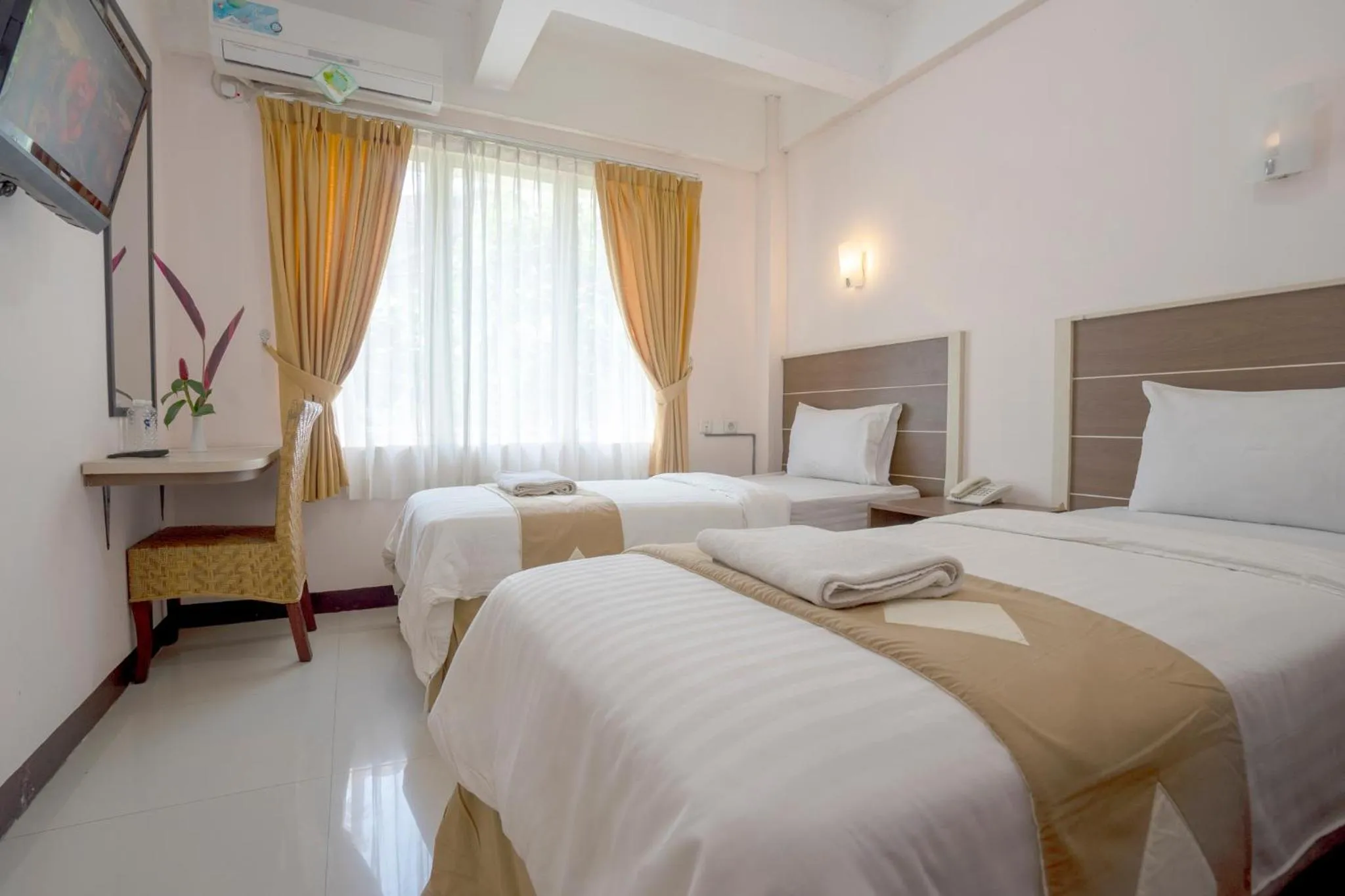 Bed in Dago's Hill Hotel