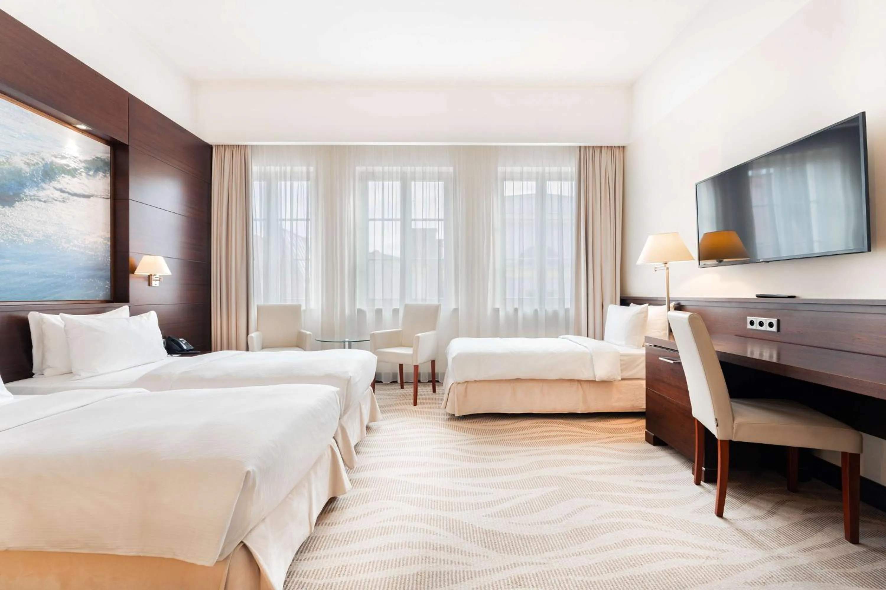 Bedroom, Bed in Radisson Blu Hotel, Gdańsk