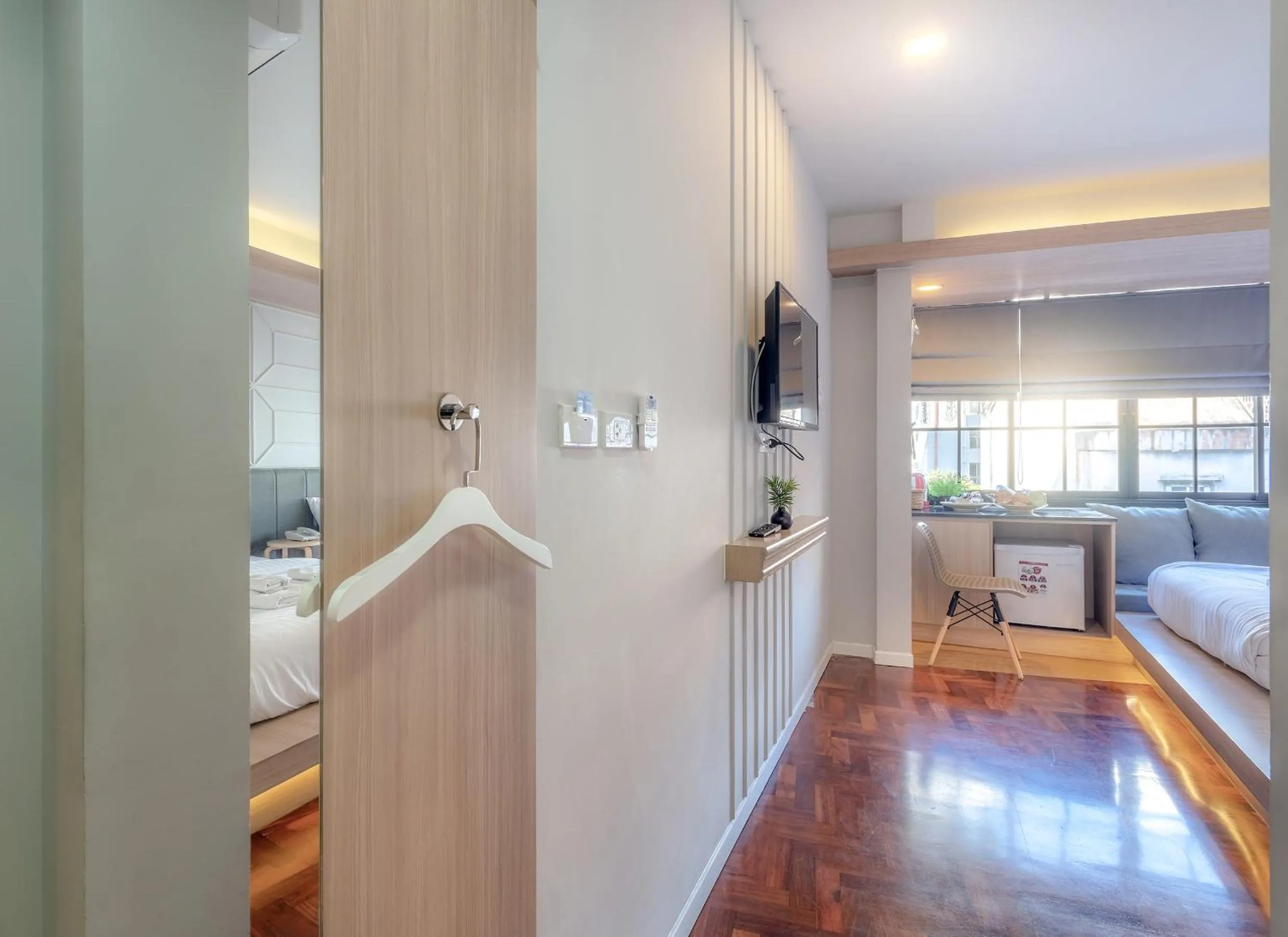 Coffee/tea facilities, Bed in Tori Prestige Bangkok Hotel