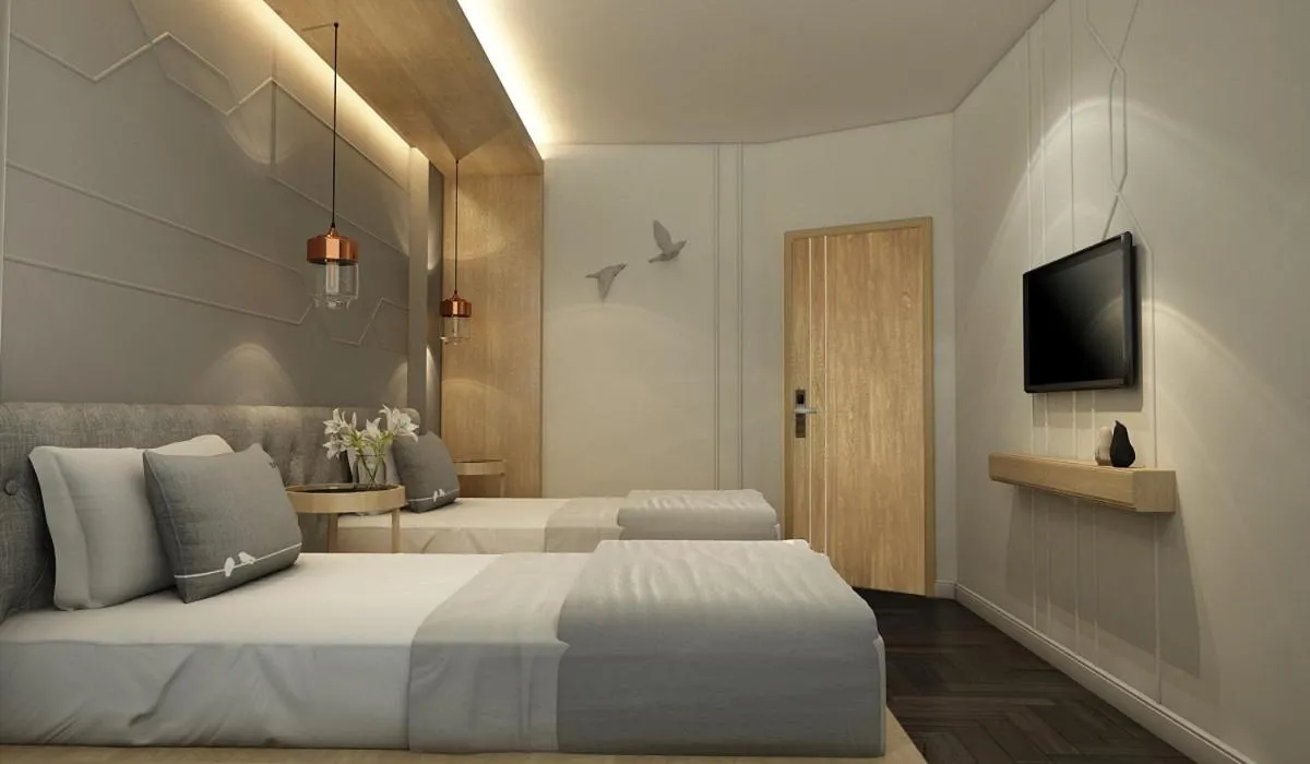 Bed in Tori Prestige Bangkok Hotel