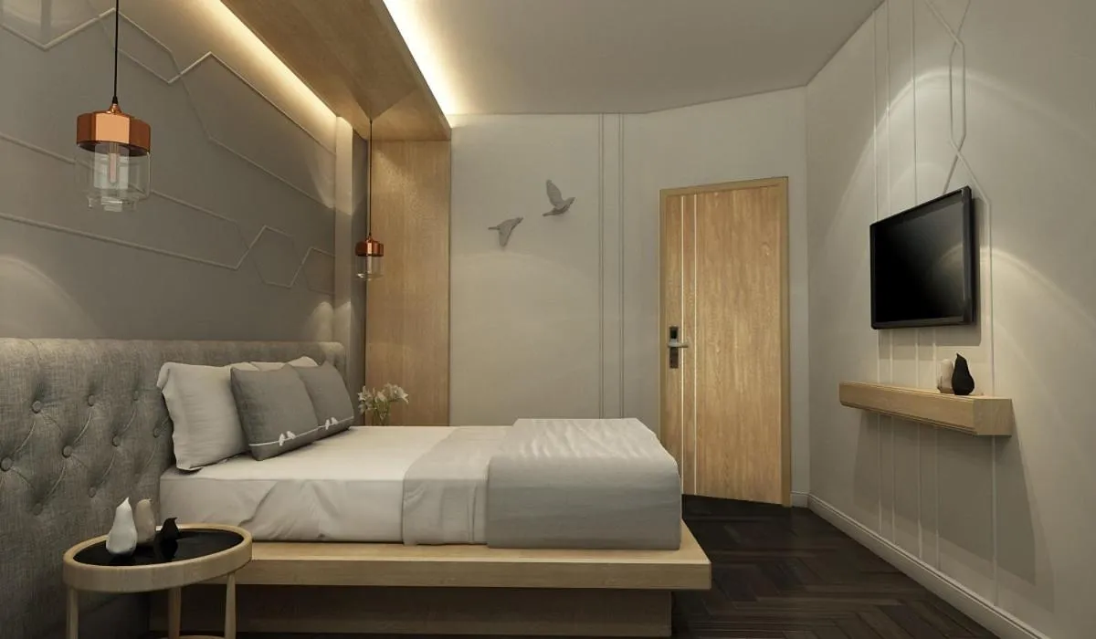 Bed in Tori Prestige Bangkok Hotel