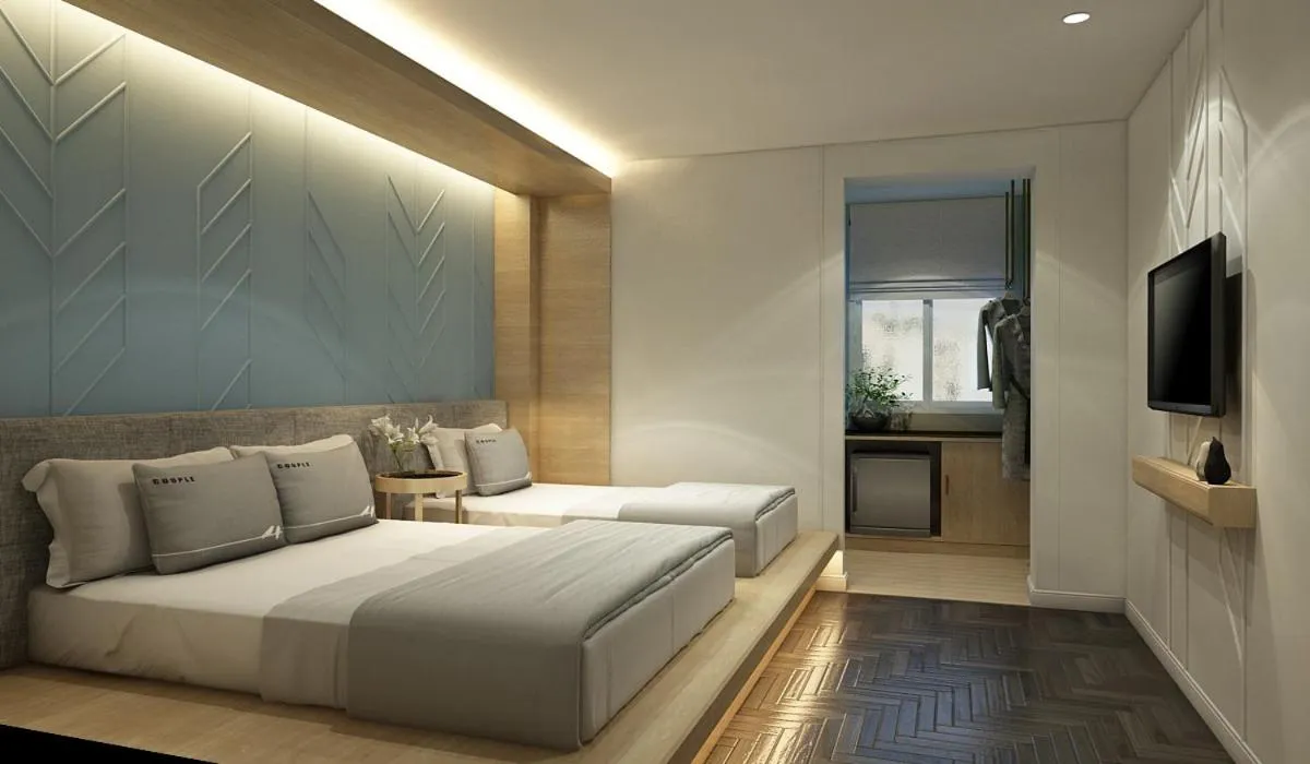 Photo of the whole room, Bed in Tori Prestige Bangkok Hotel