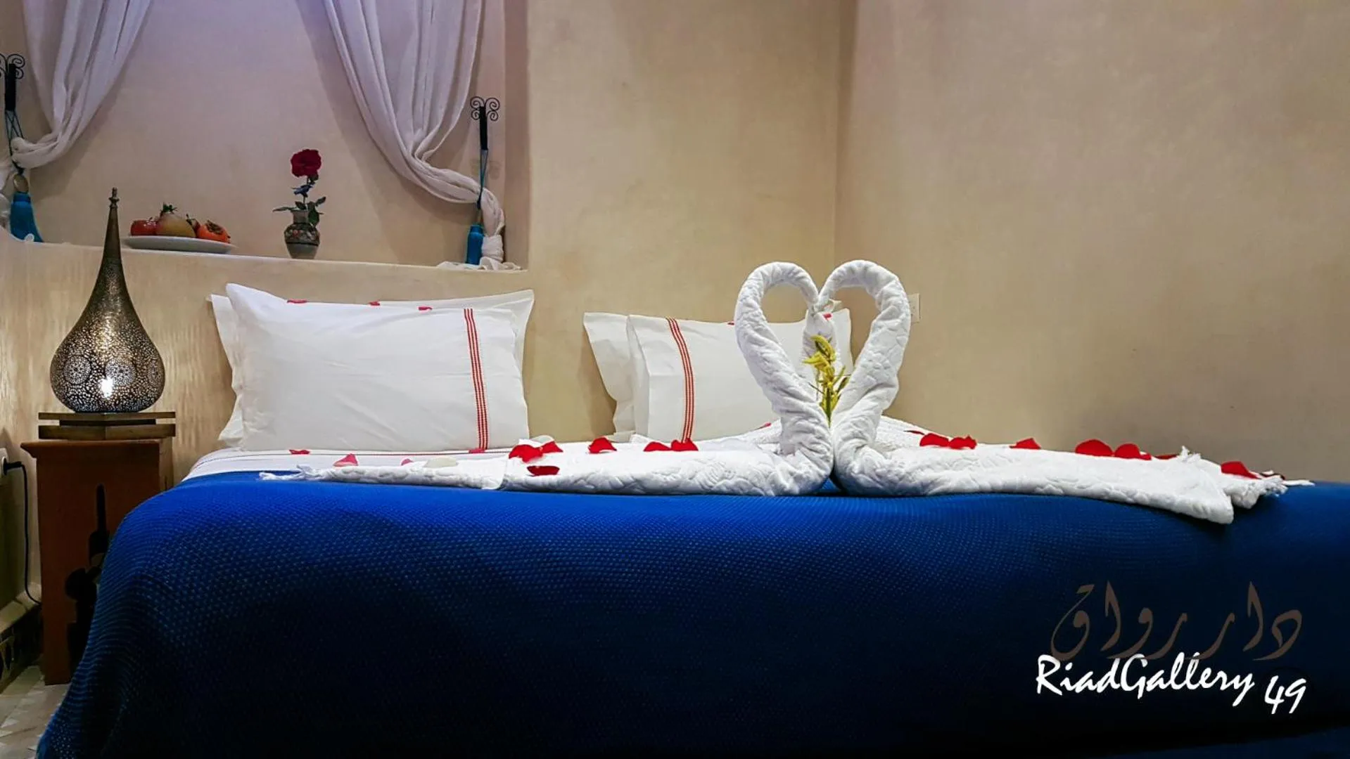 Bed in Riad Gallery 49 & Spa