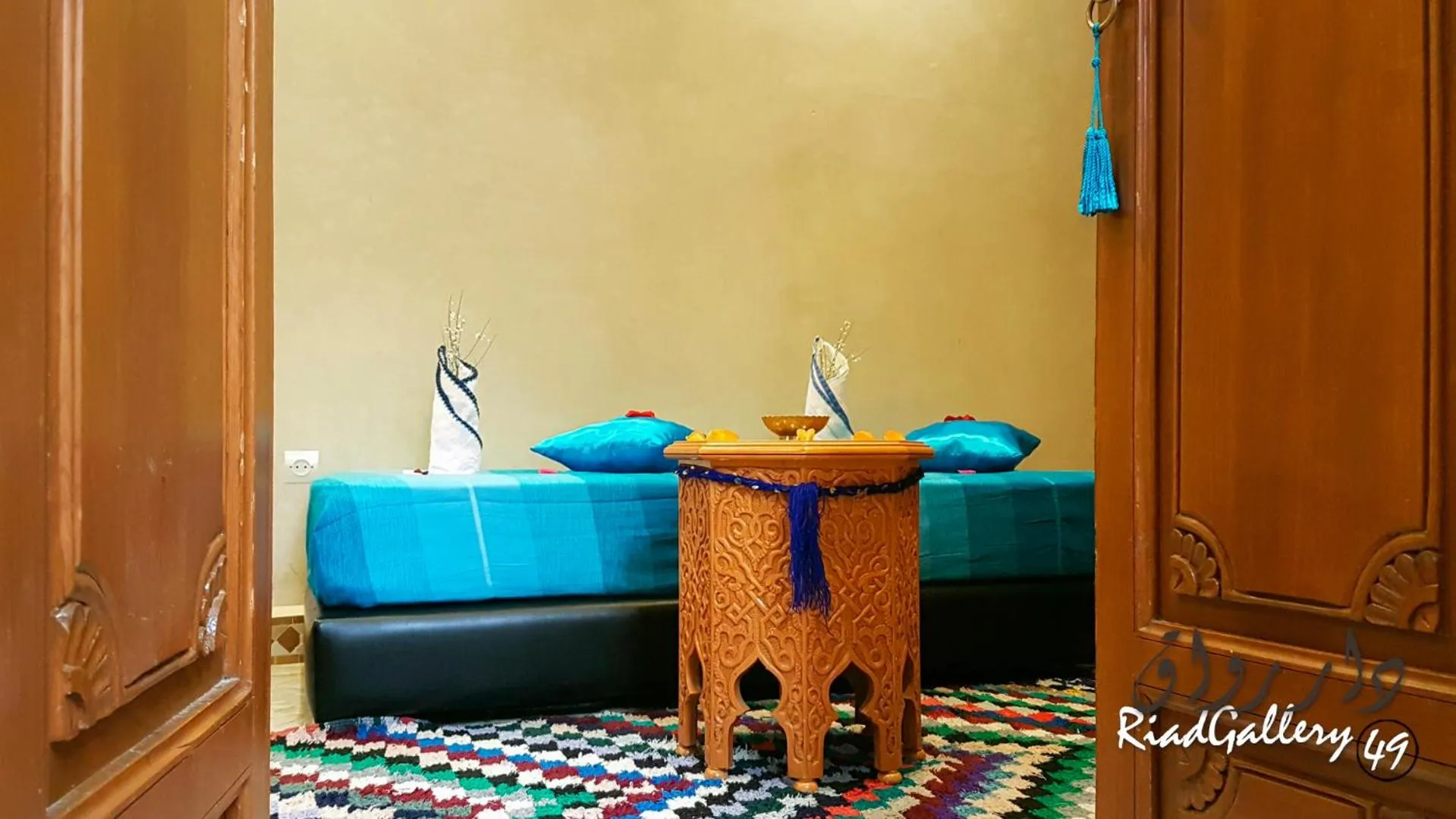 Bed in Riad Gallery 49 & Spa