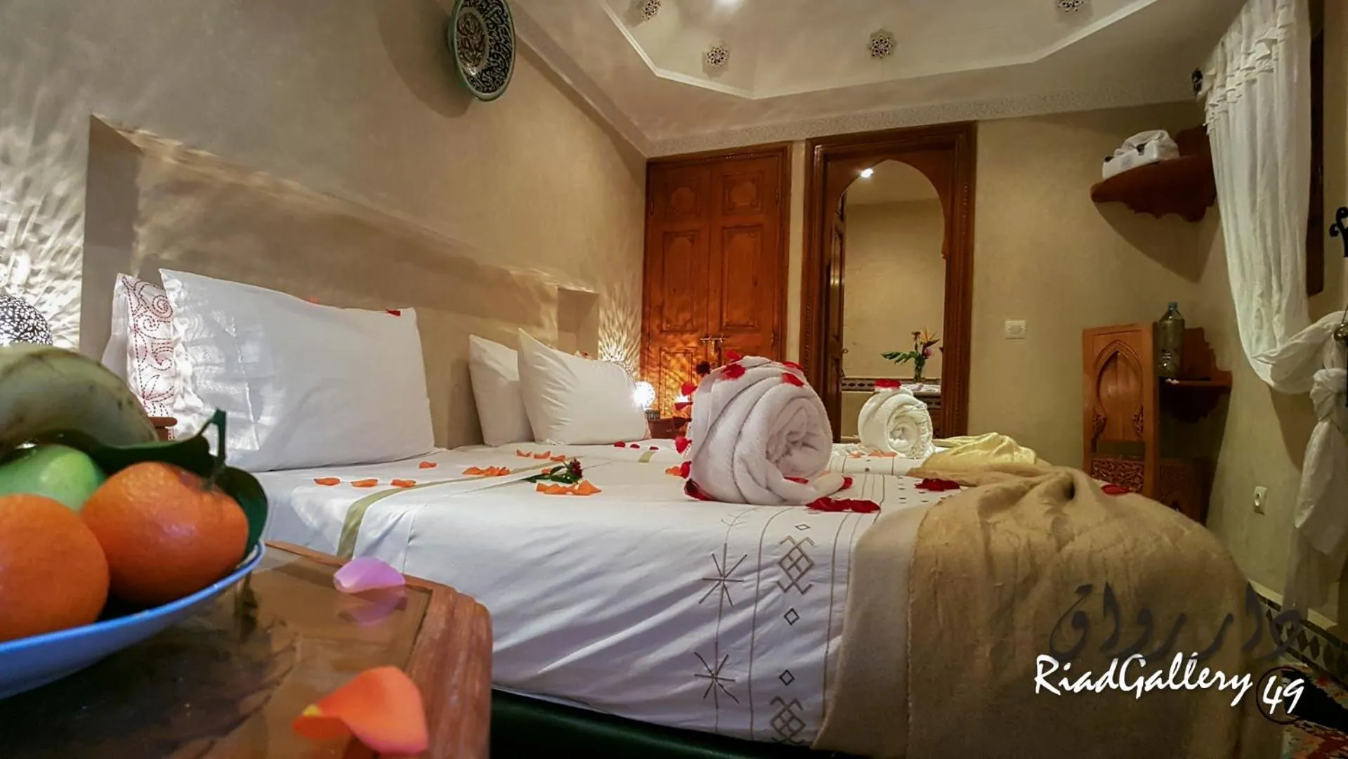 Bed in Riad Gallery 49 & Spa