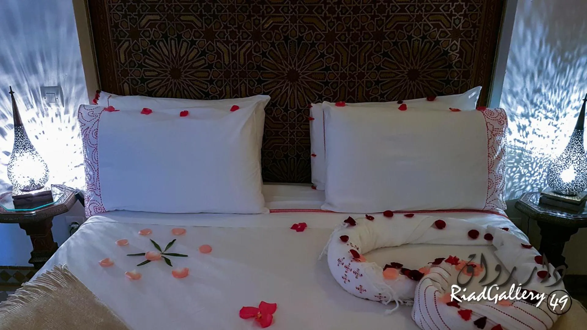 Bed in Riad Gallery 49 & Spa