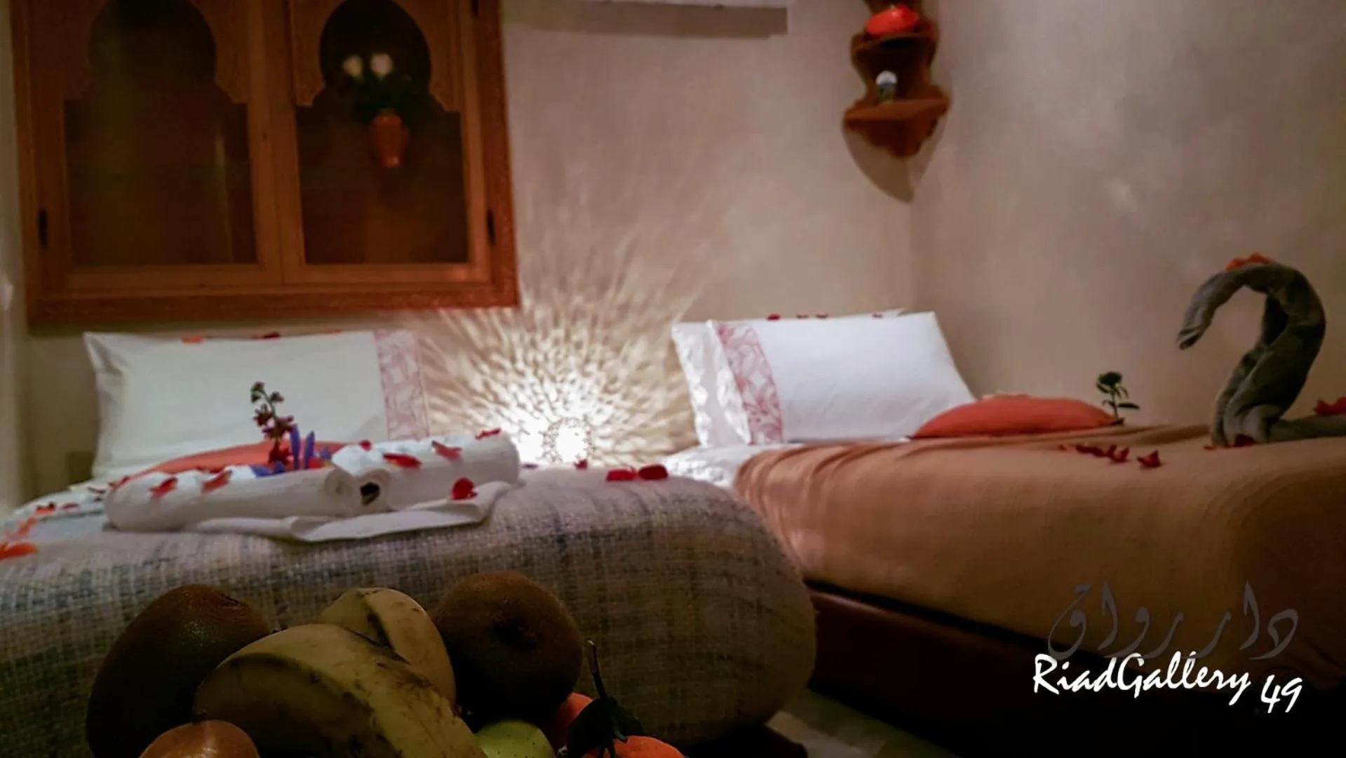 Bed in Riad Gallery 49 & Spa