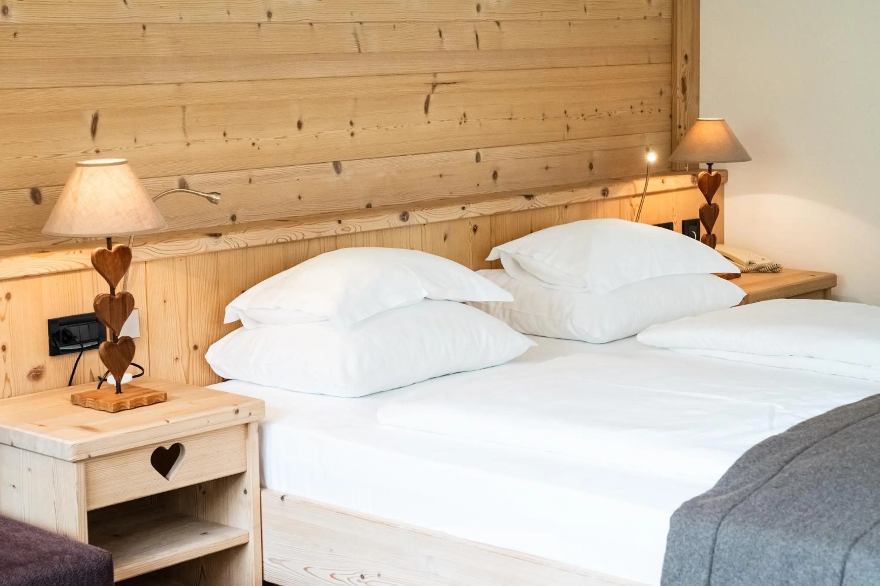 Bed in Hotel Arnaria