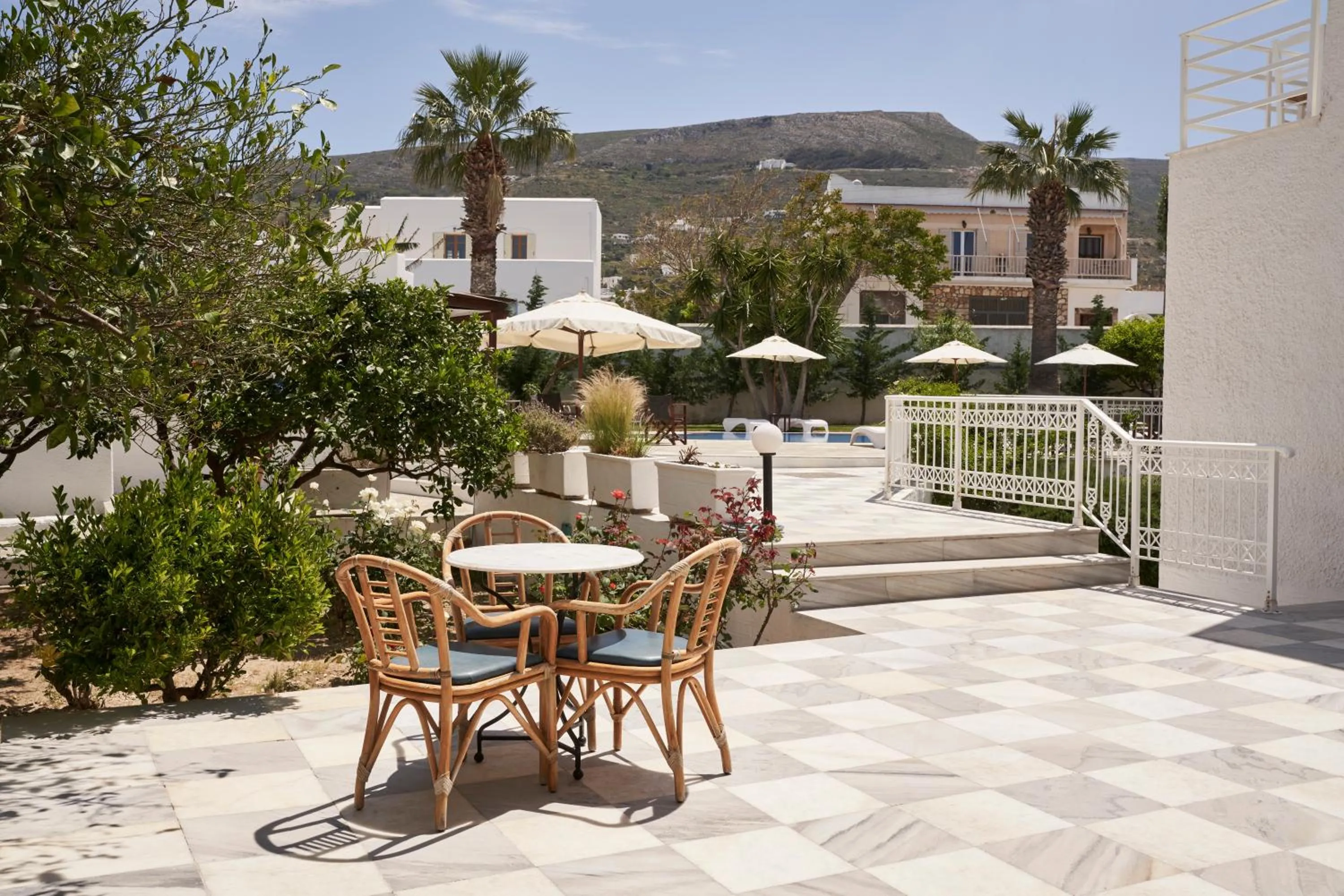 Patio in Polos Hotel Paros