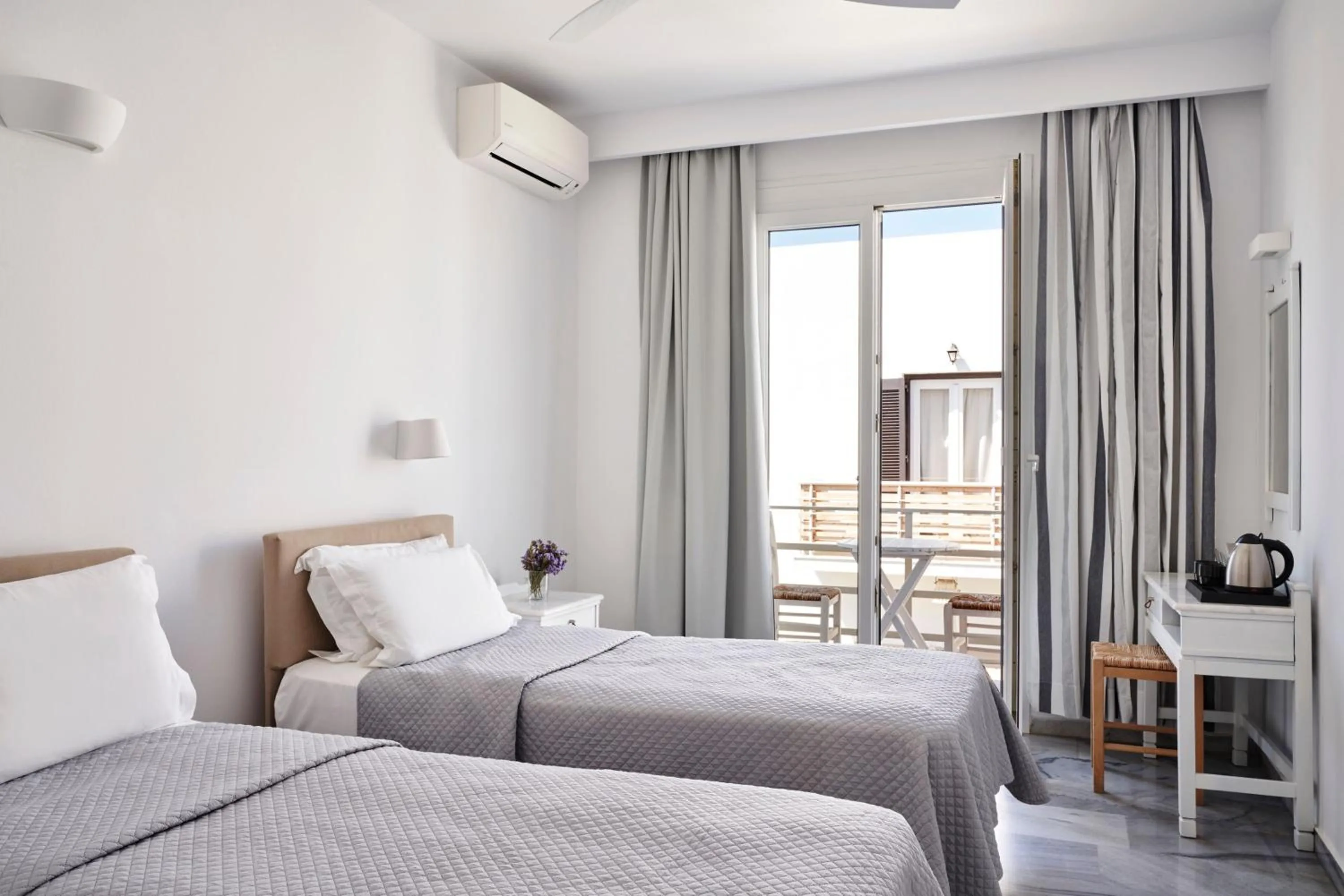 Bedroom, Bed in Polos Hotel Paros