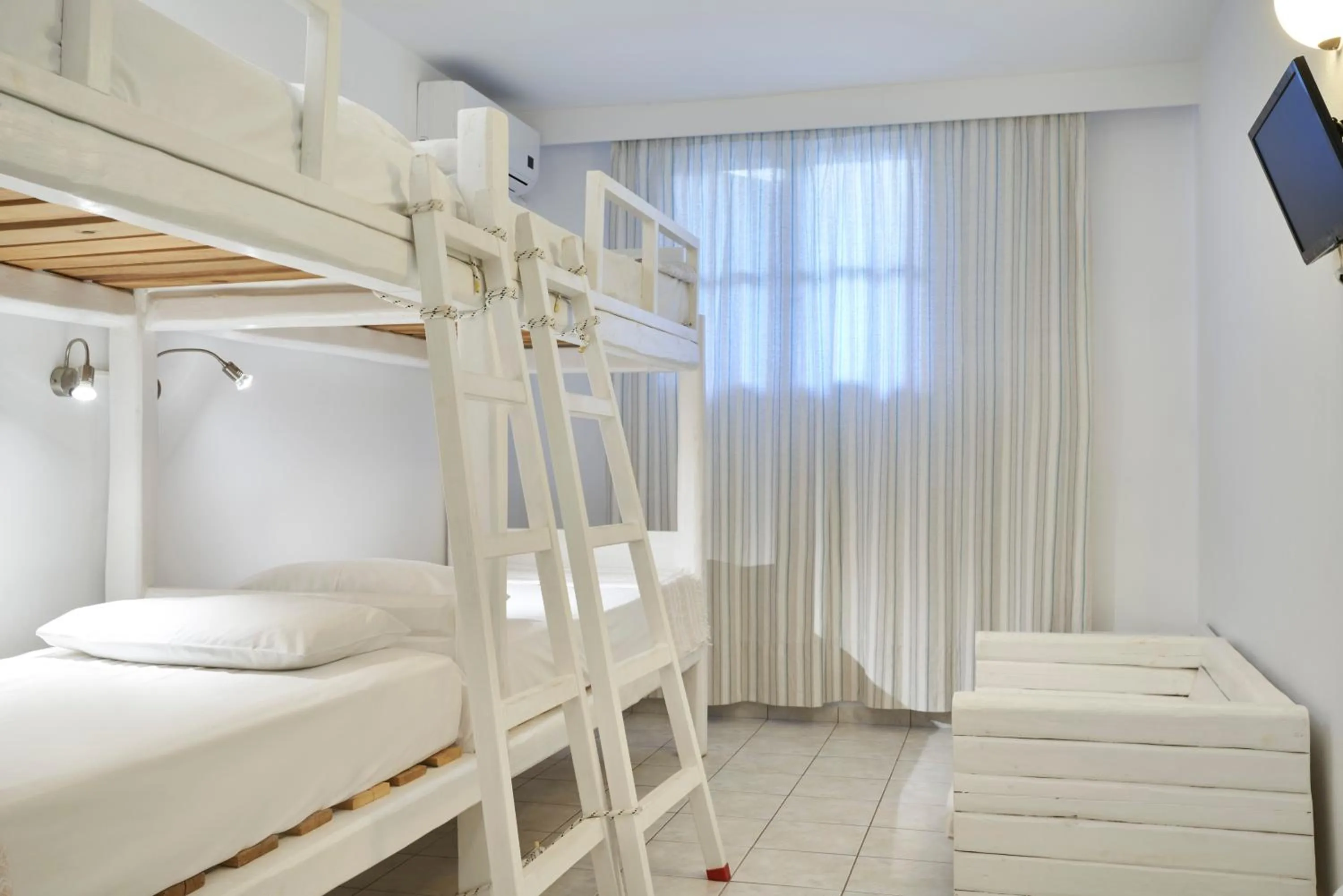 Bedroom, Bed in Polos Hotel Paros