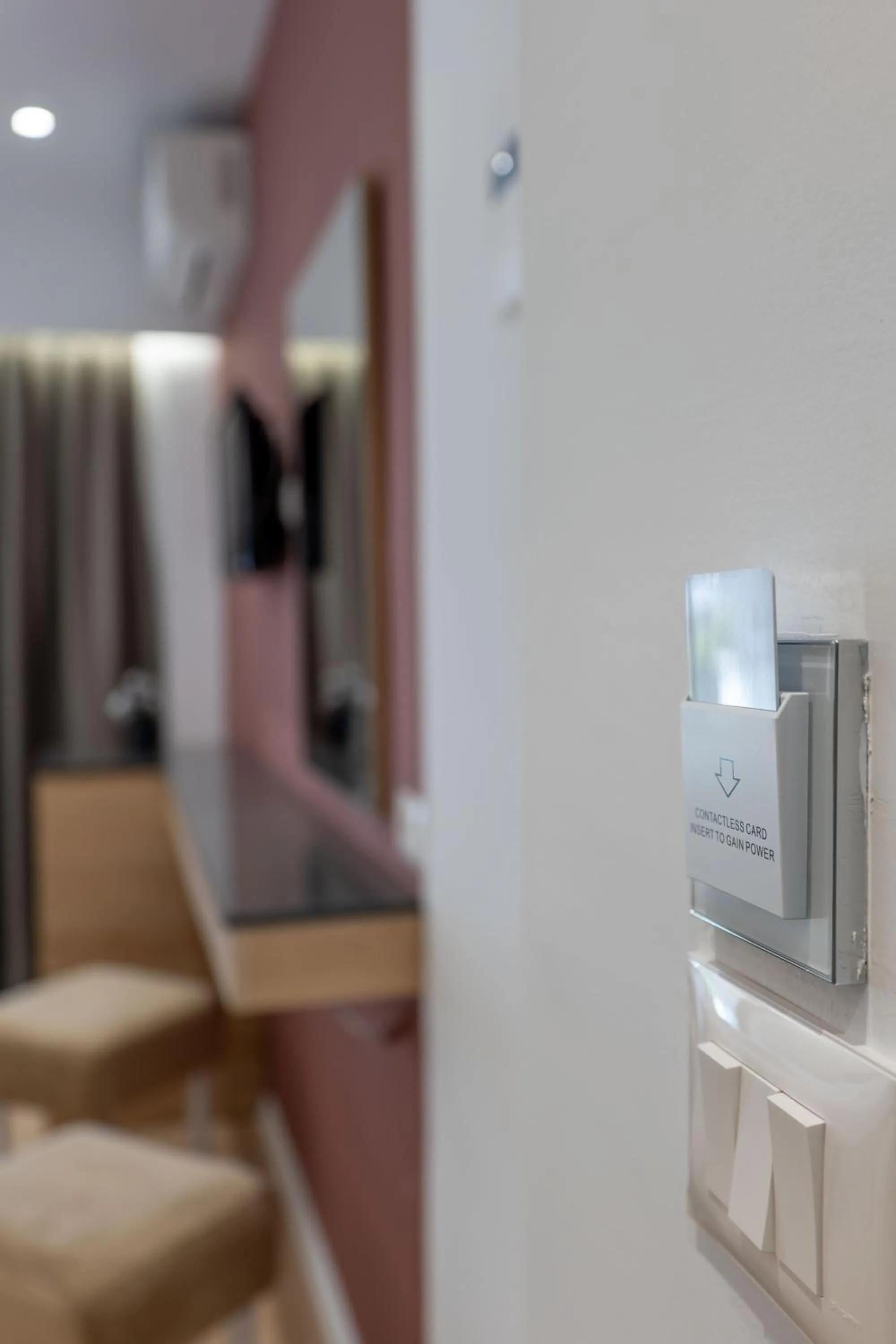 Seating area in Hotel Emblem