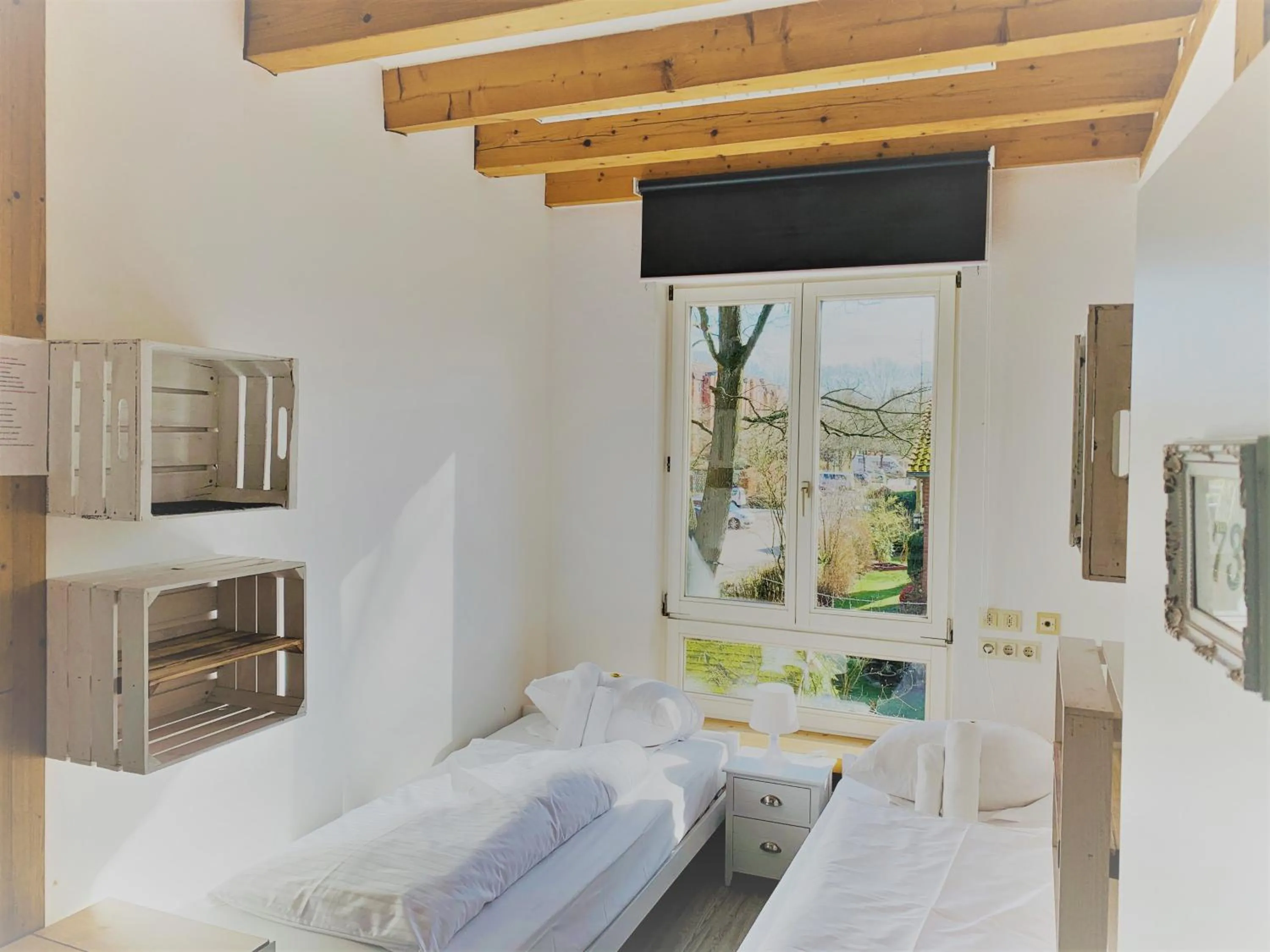 Photo of the whole room, Bed in mybrand boardinghouse Volksdorf Self Check-in -free parking