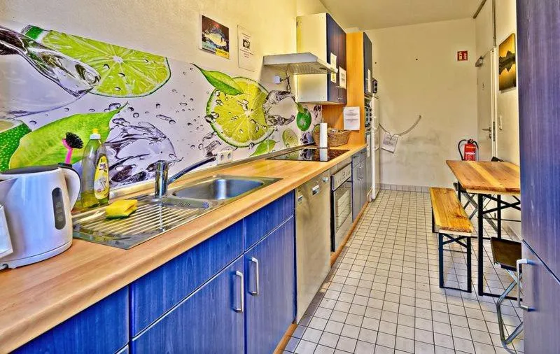 Kitchen or kitchenette in mybrand boardinghouse Volksdorf Self Check-in -free parking