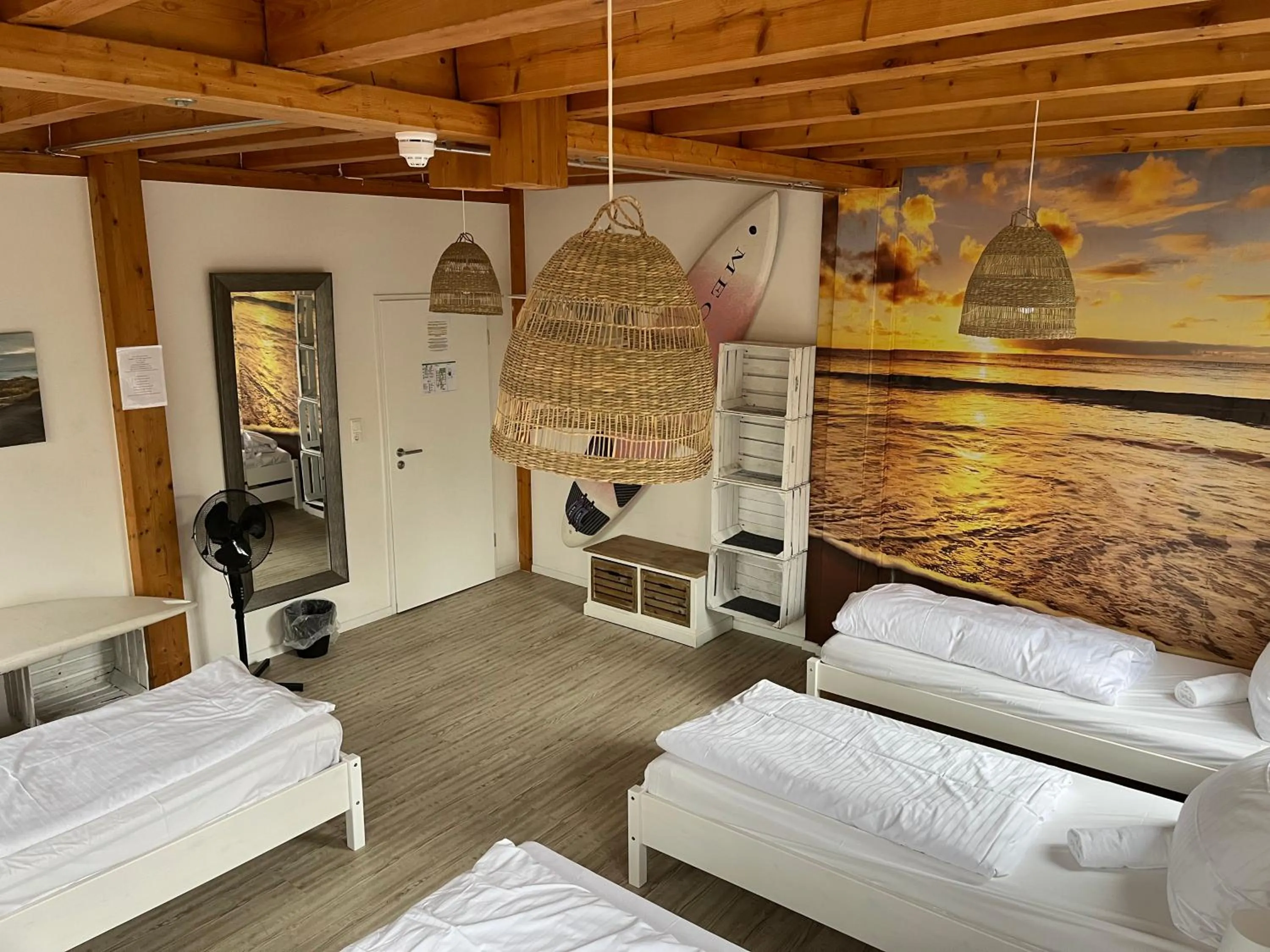 Photo of the whole room, Bed in mybrand boardinghouse Volksdorf Self Check-in -free parking