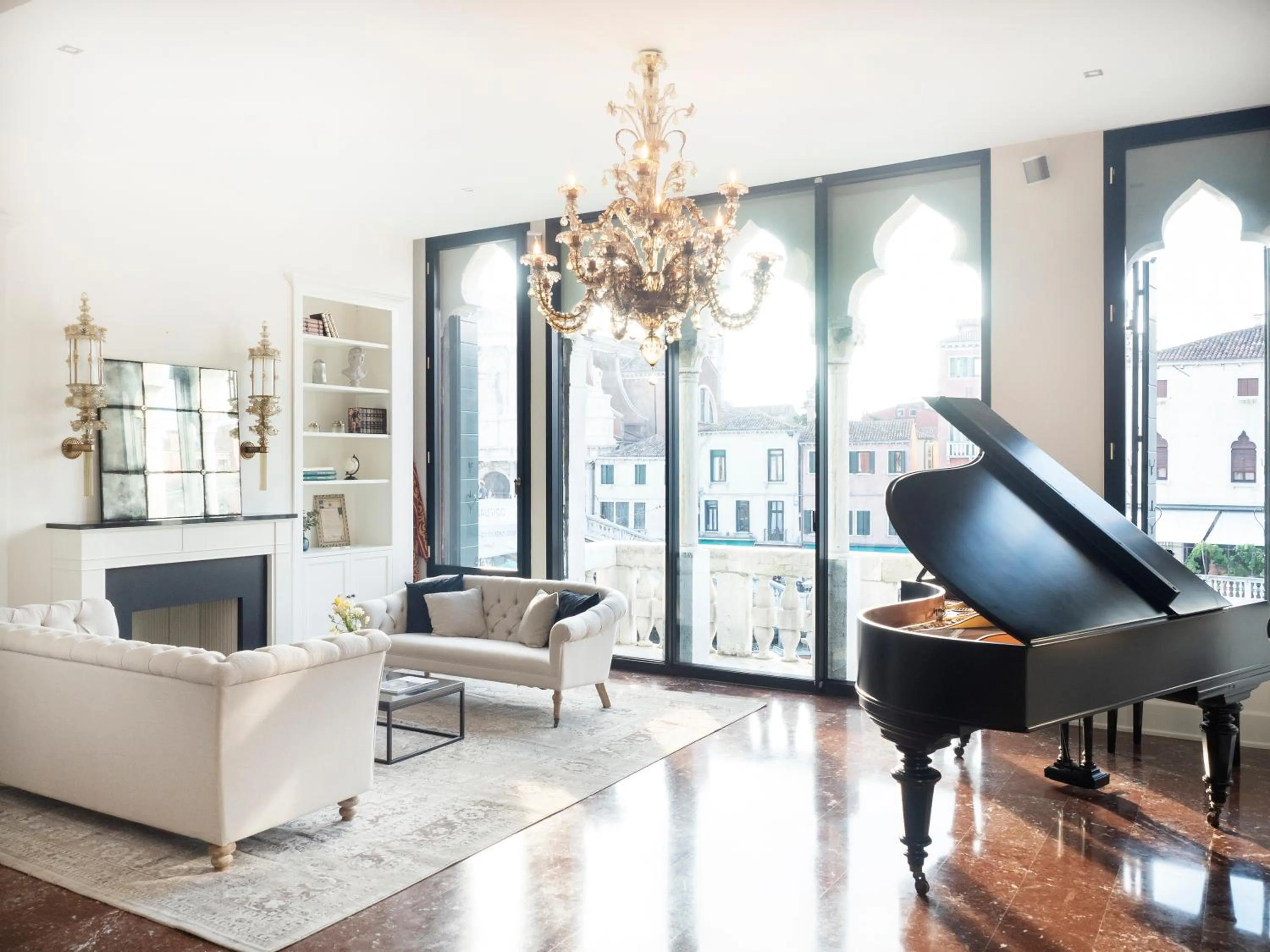 Living room in Palazzetto Foscari