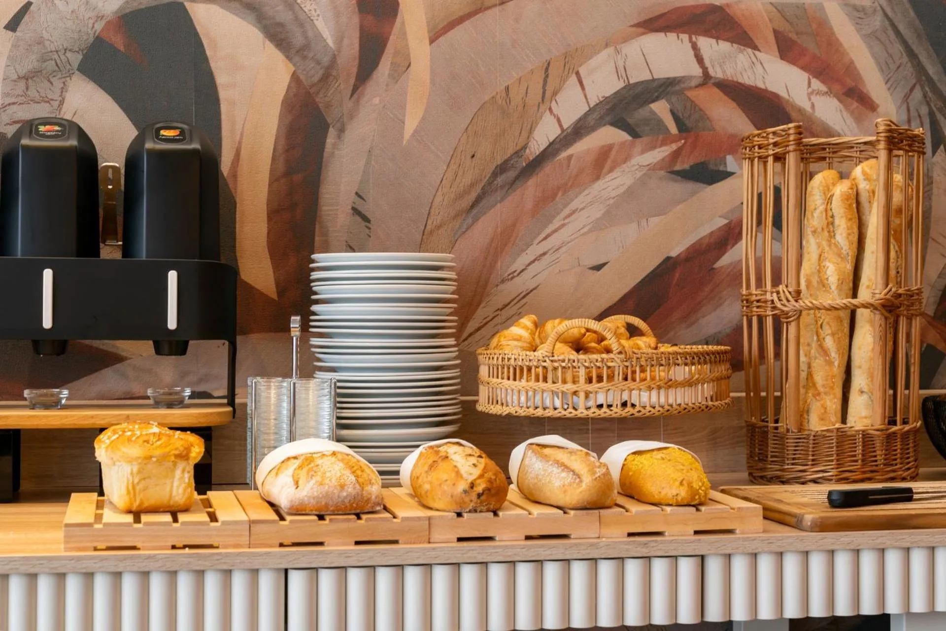 Buffet breakfast in Kyriad Prestige Vannes Centre-Palais des Arts