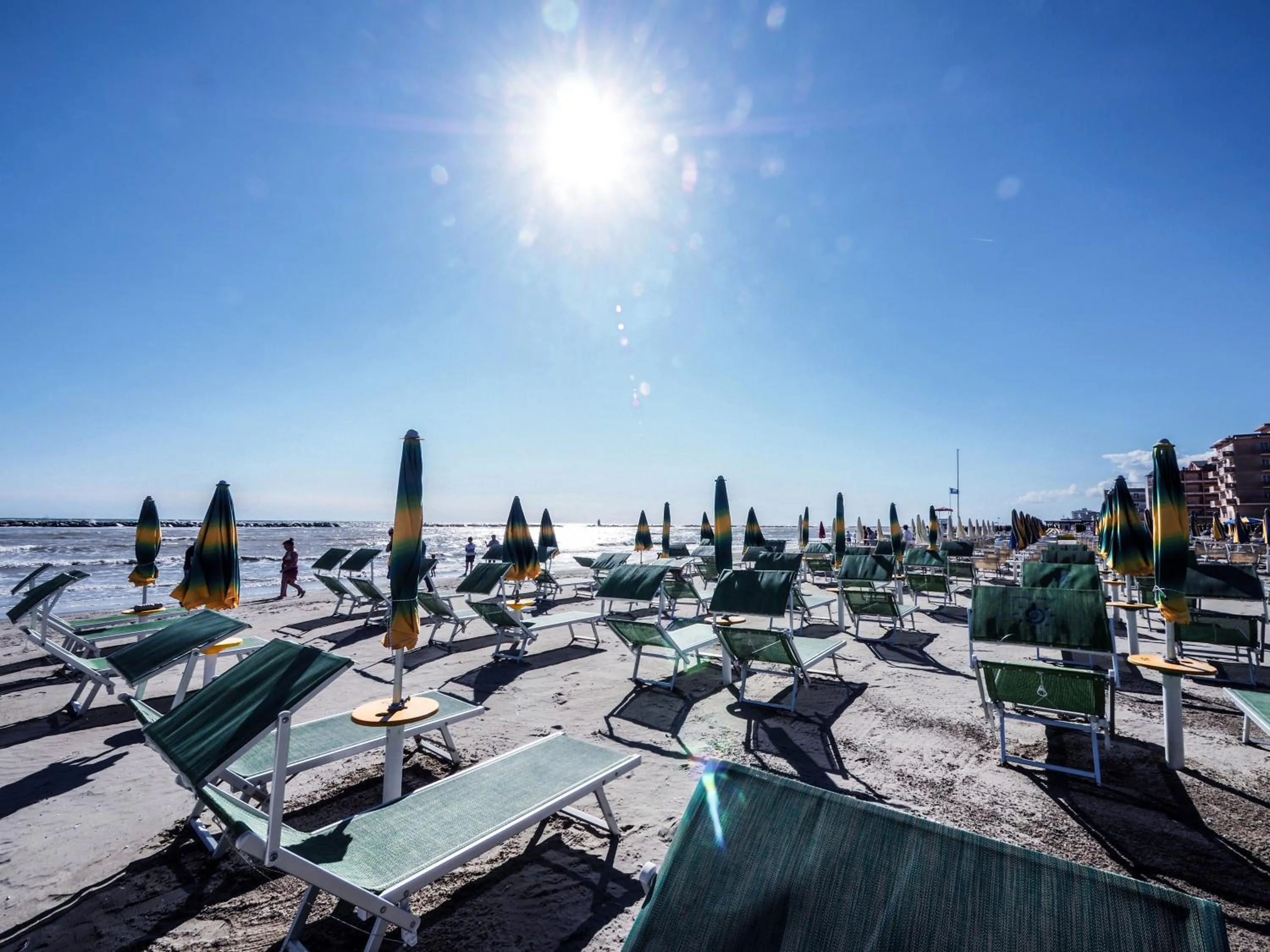 Beach in Hotel Colorado Cesenatico