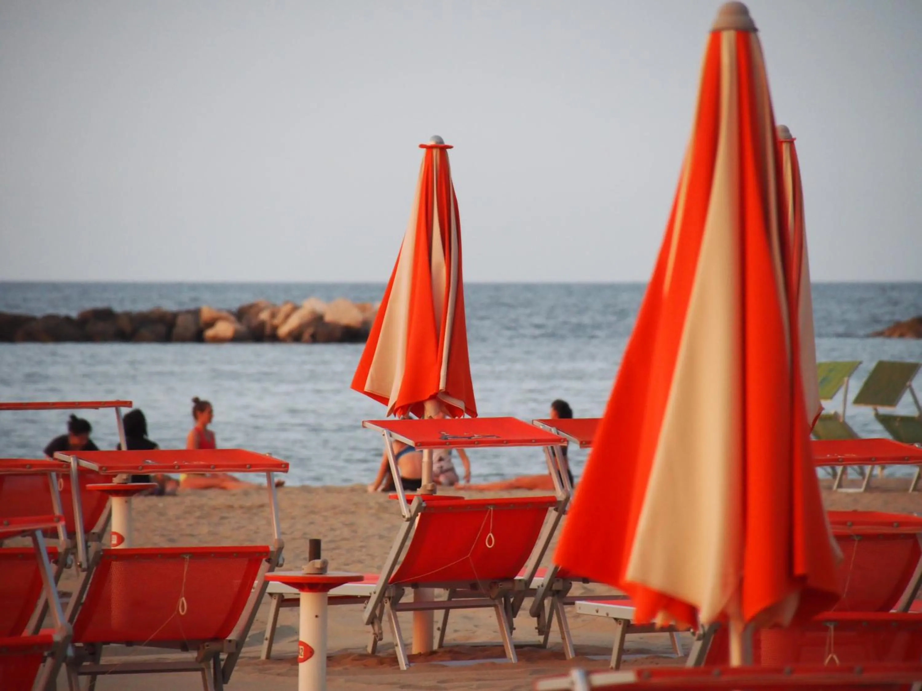 Beach in Hotel Colorado Cesenatico