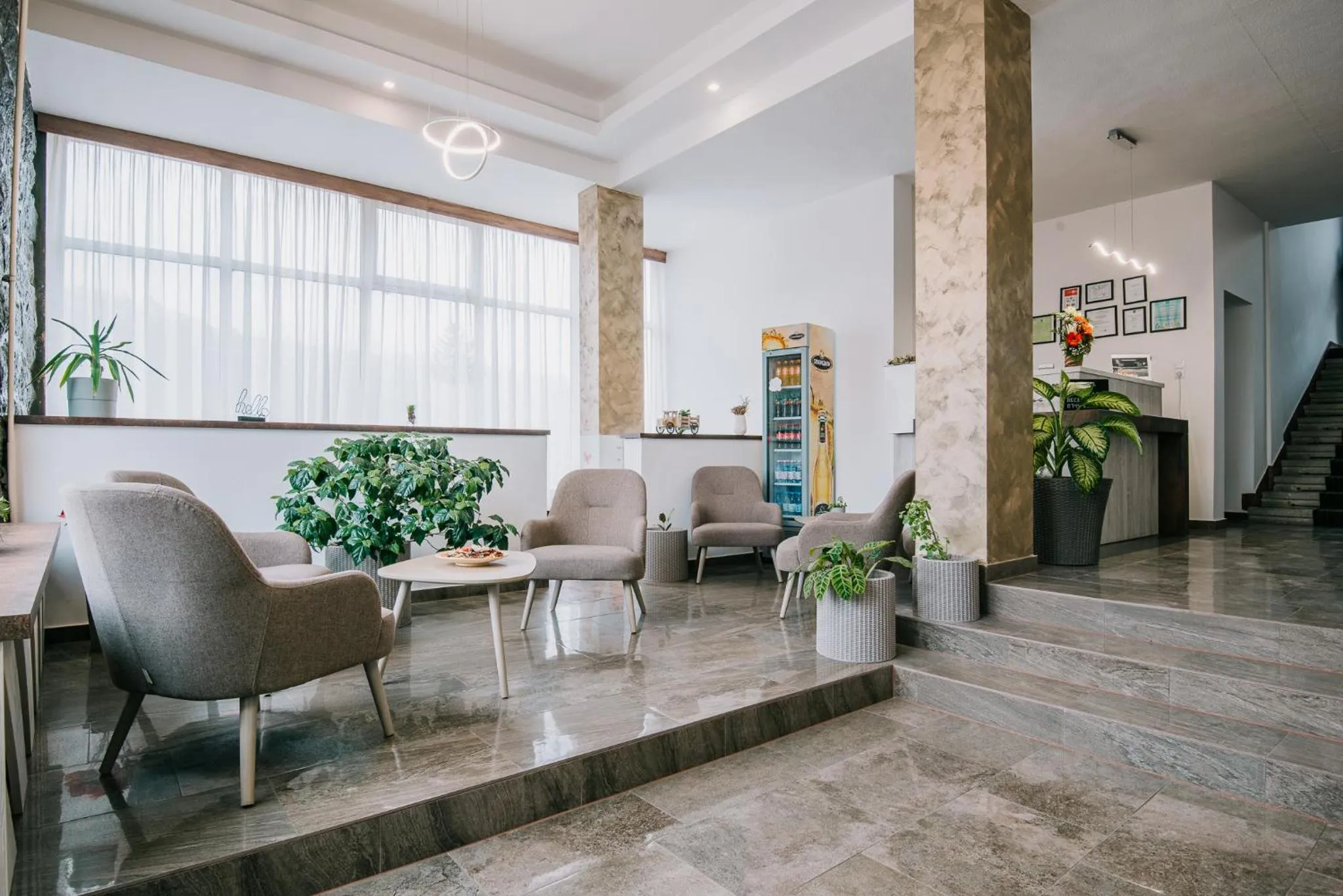 Lobby or reception in Vila Ursul Negru