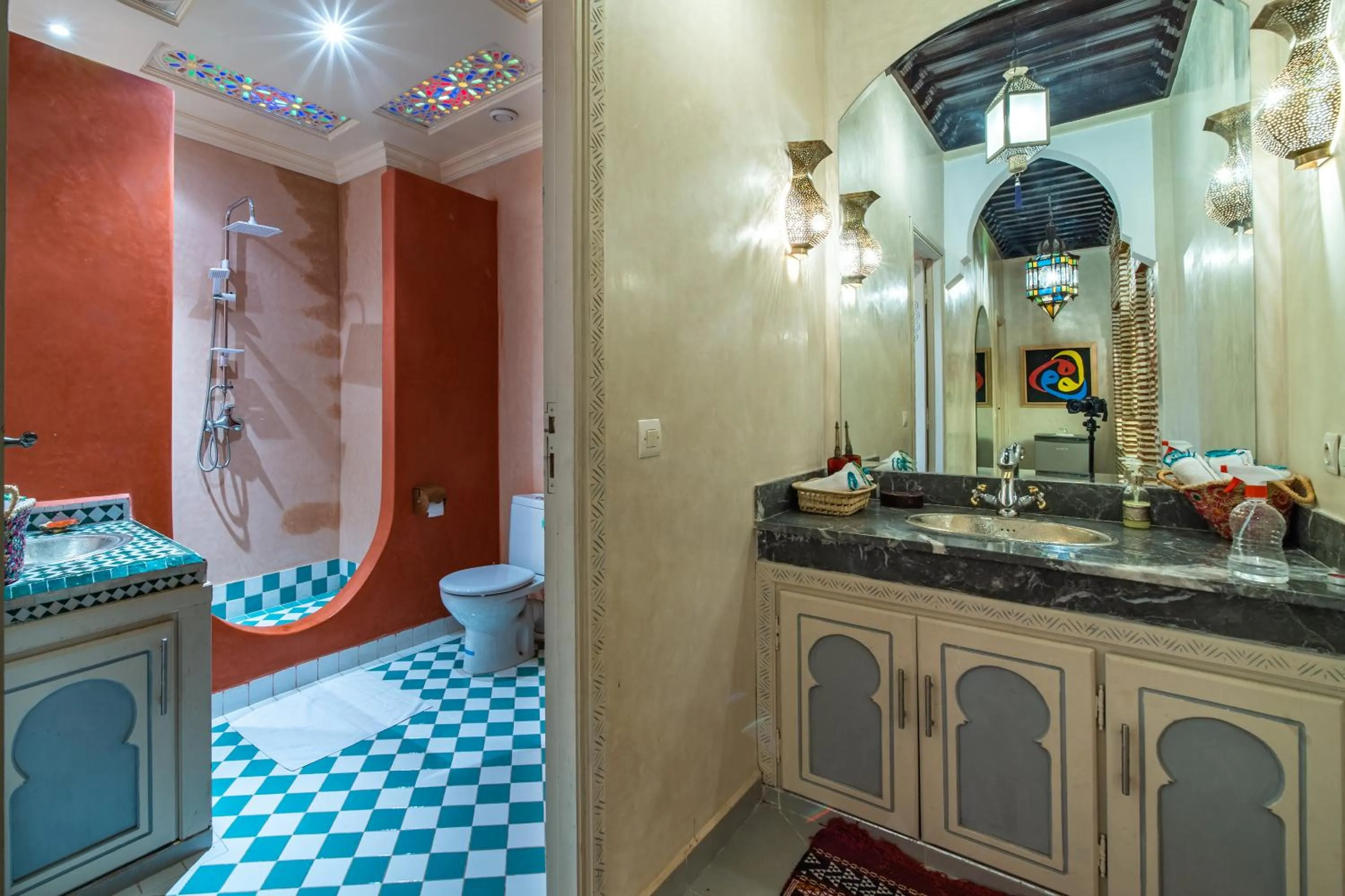 Shower in Riad Appart Arwa