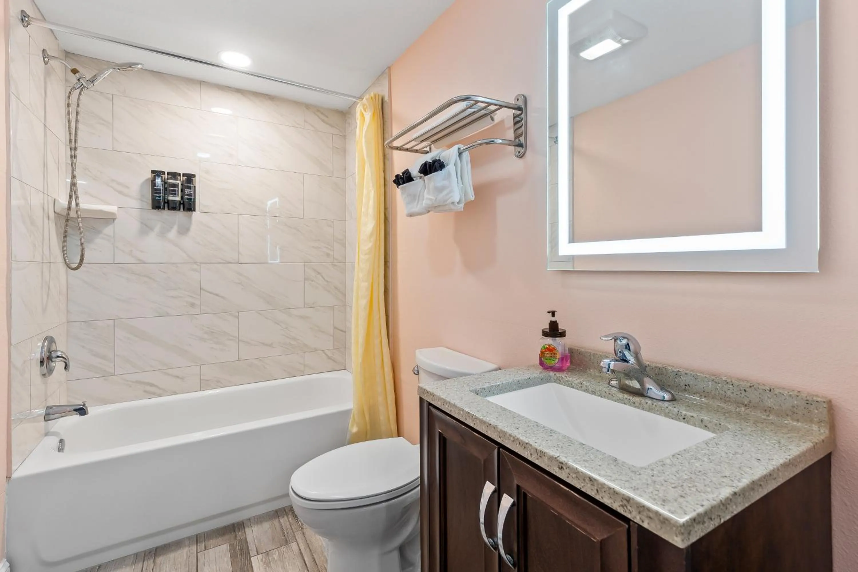 Shower in Atlantic Shores Motel