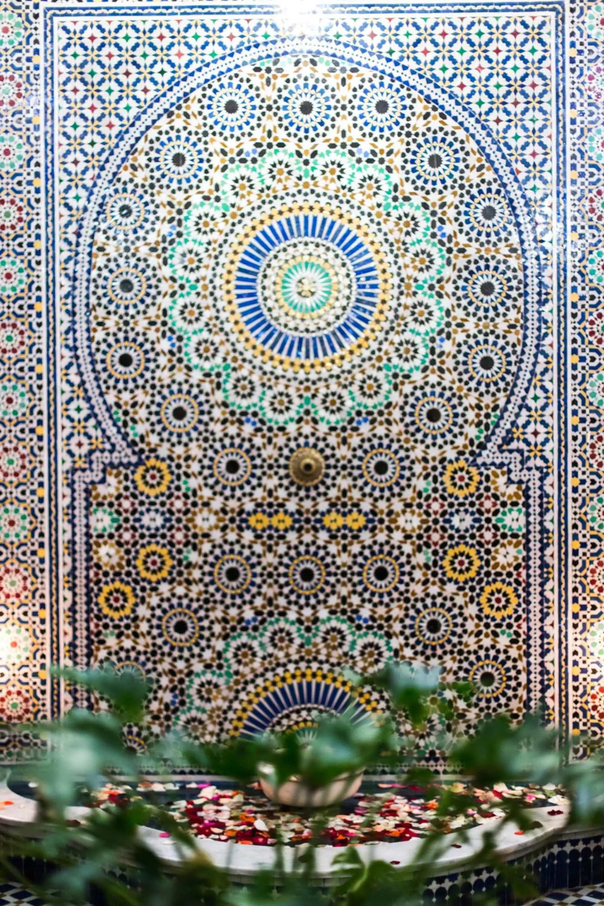 Decorative detail in Dar Fes Medina Ziat