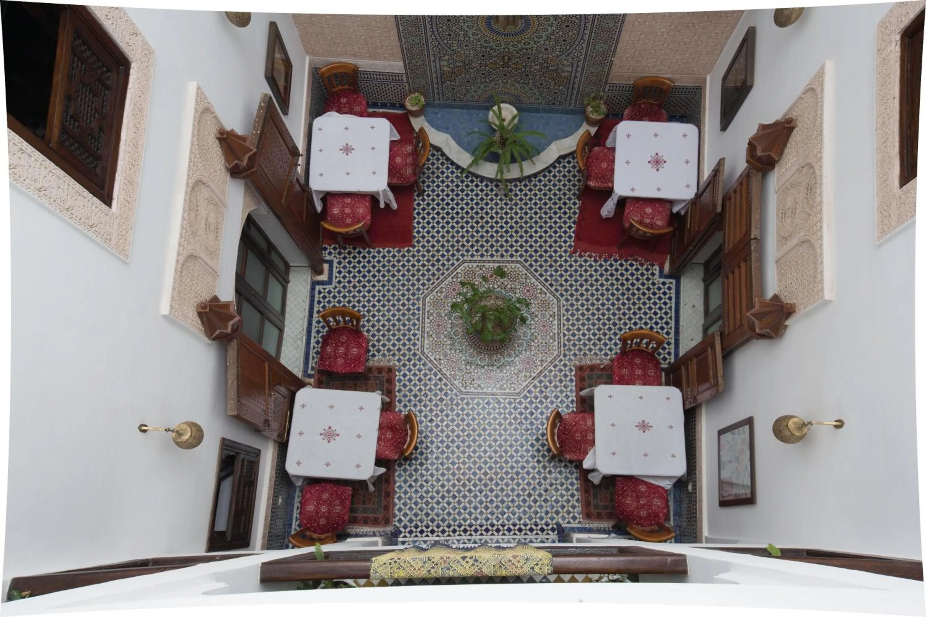 Seating area in Dar Fes Medina Ziat