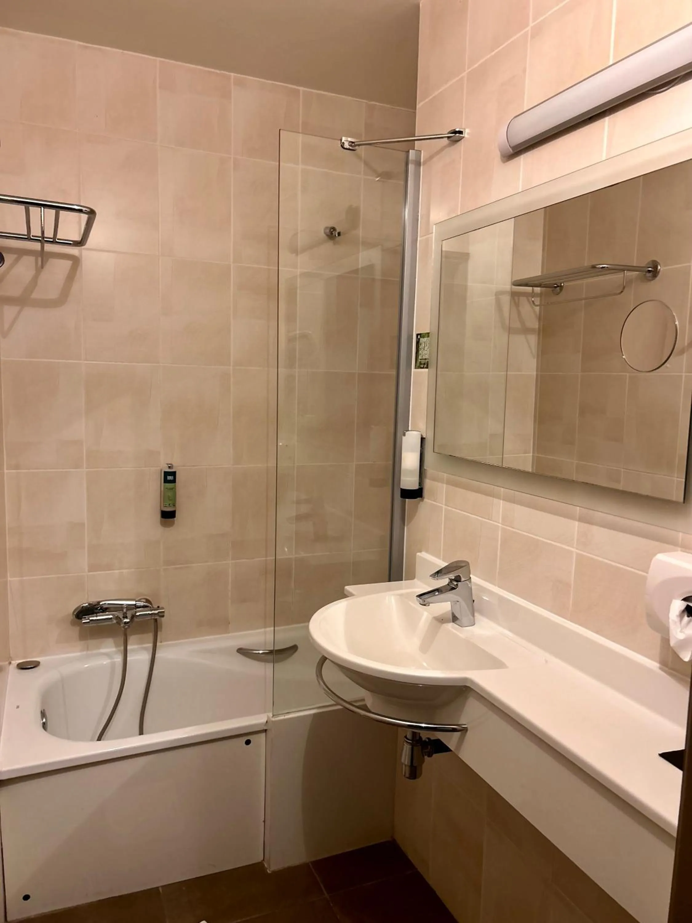 Bathroom in Logis Hôtel La Fauceille